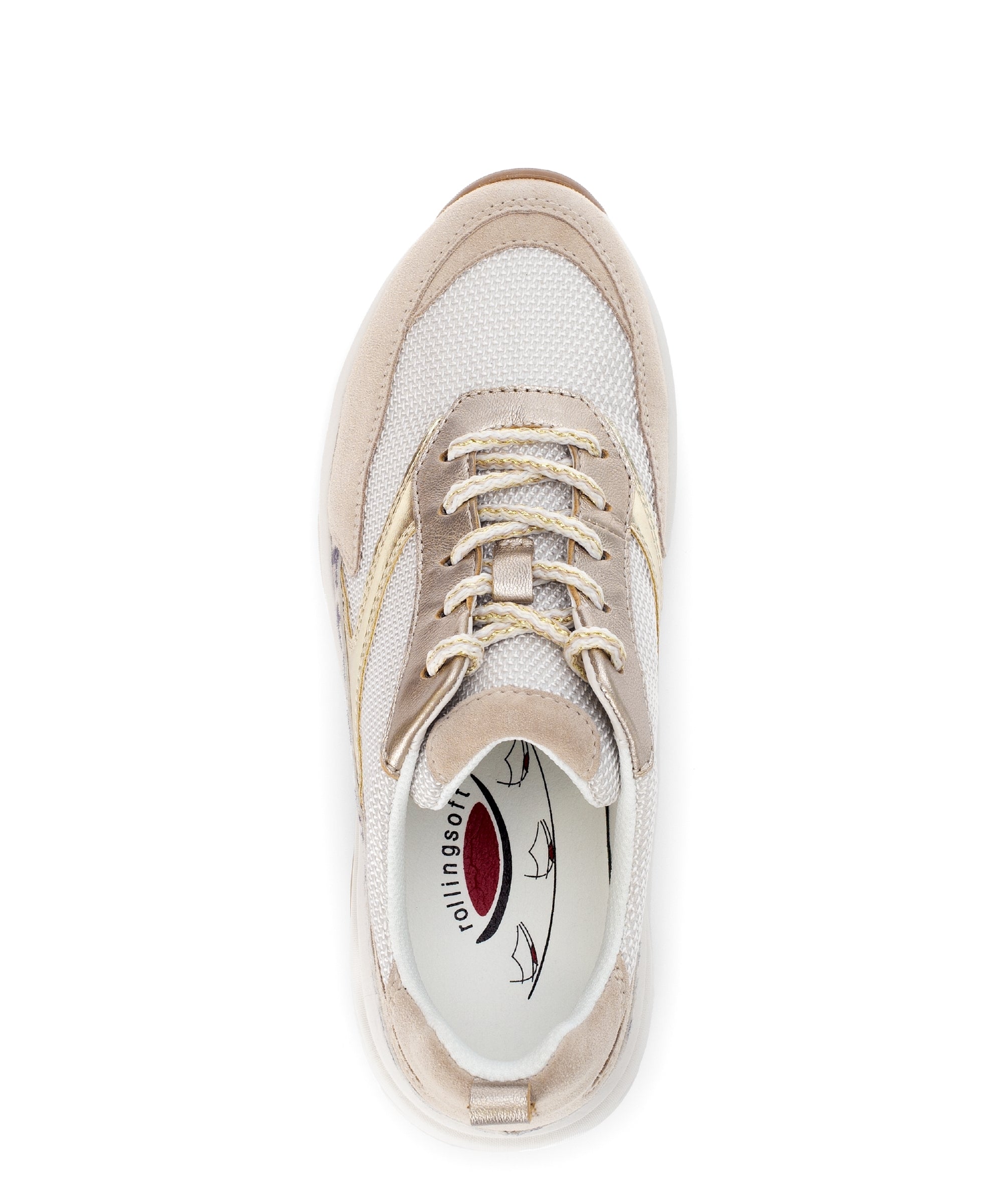 '66.935.82' women's walking rolling sneaker - beige