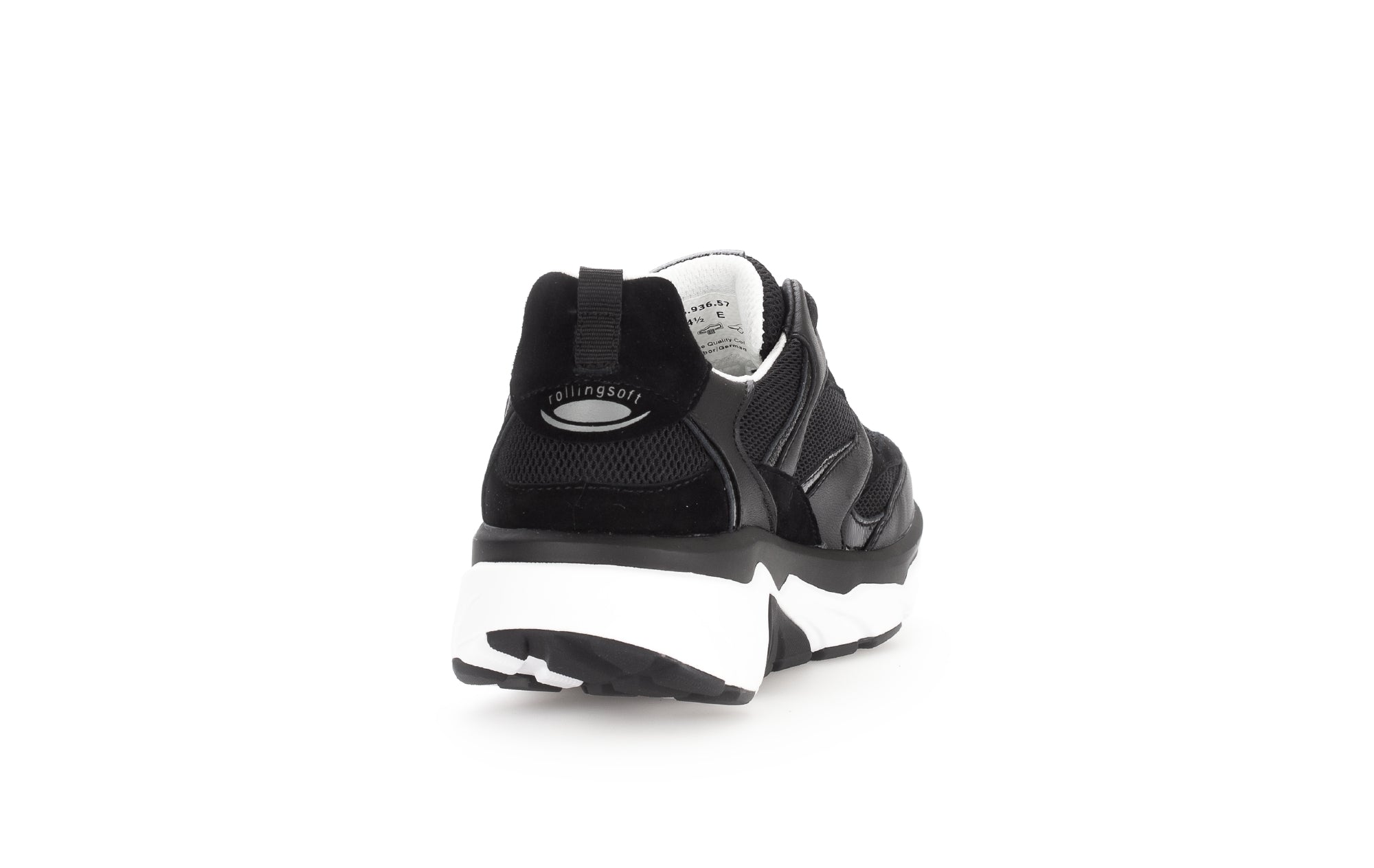 Roll-Schnürschuh '66.936.57' für Damen – Schwarz