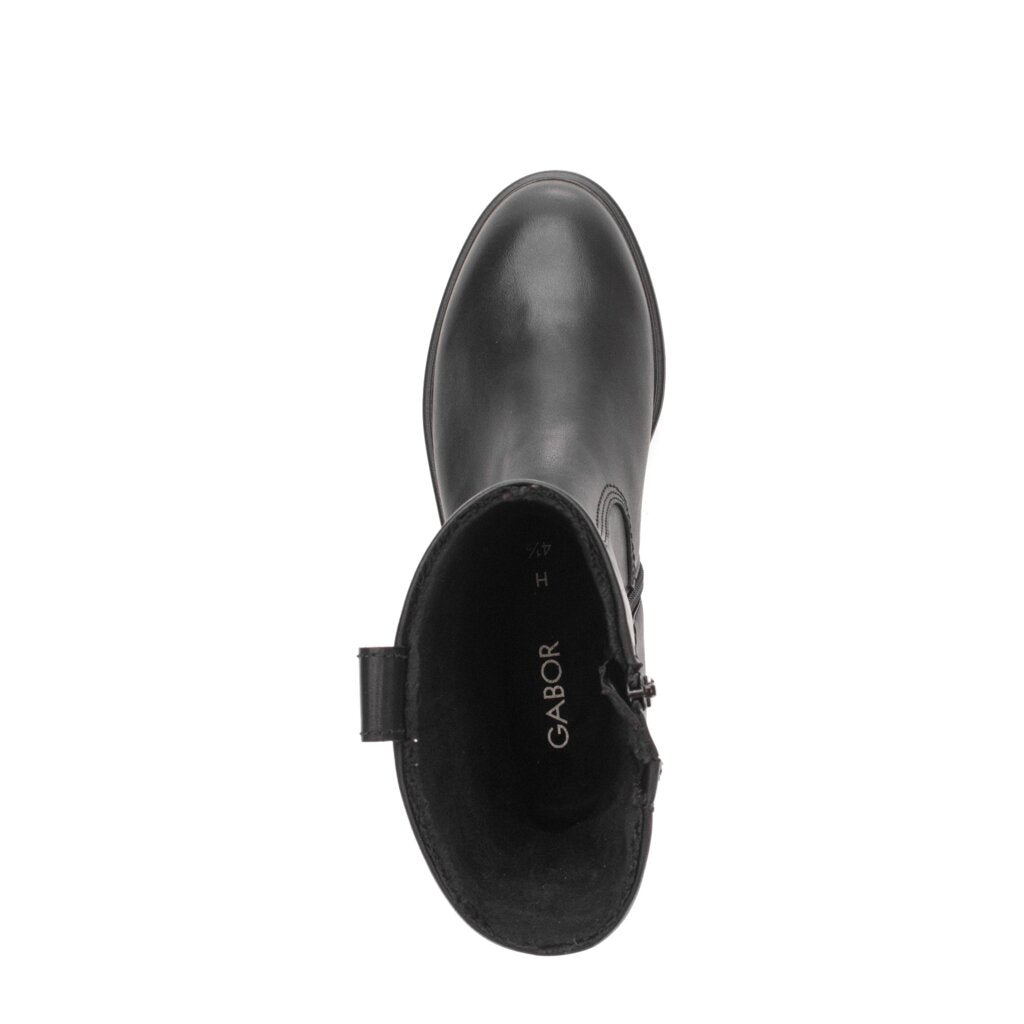 '8010.01.001' women's leather ankle boots - black