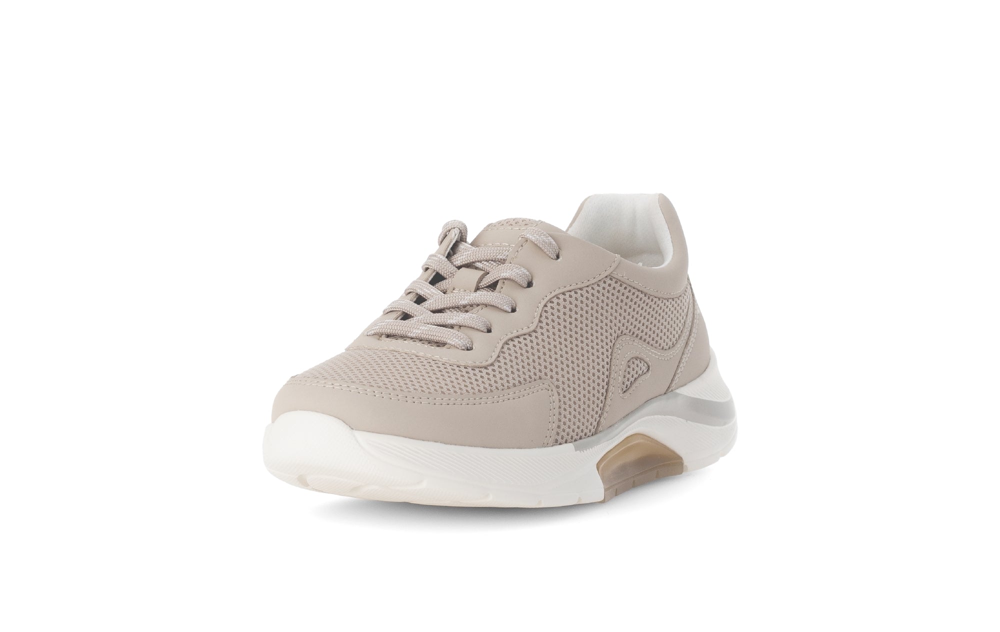 Sneaker da passeggio con lacci da donna '66.923.13' - beige