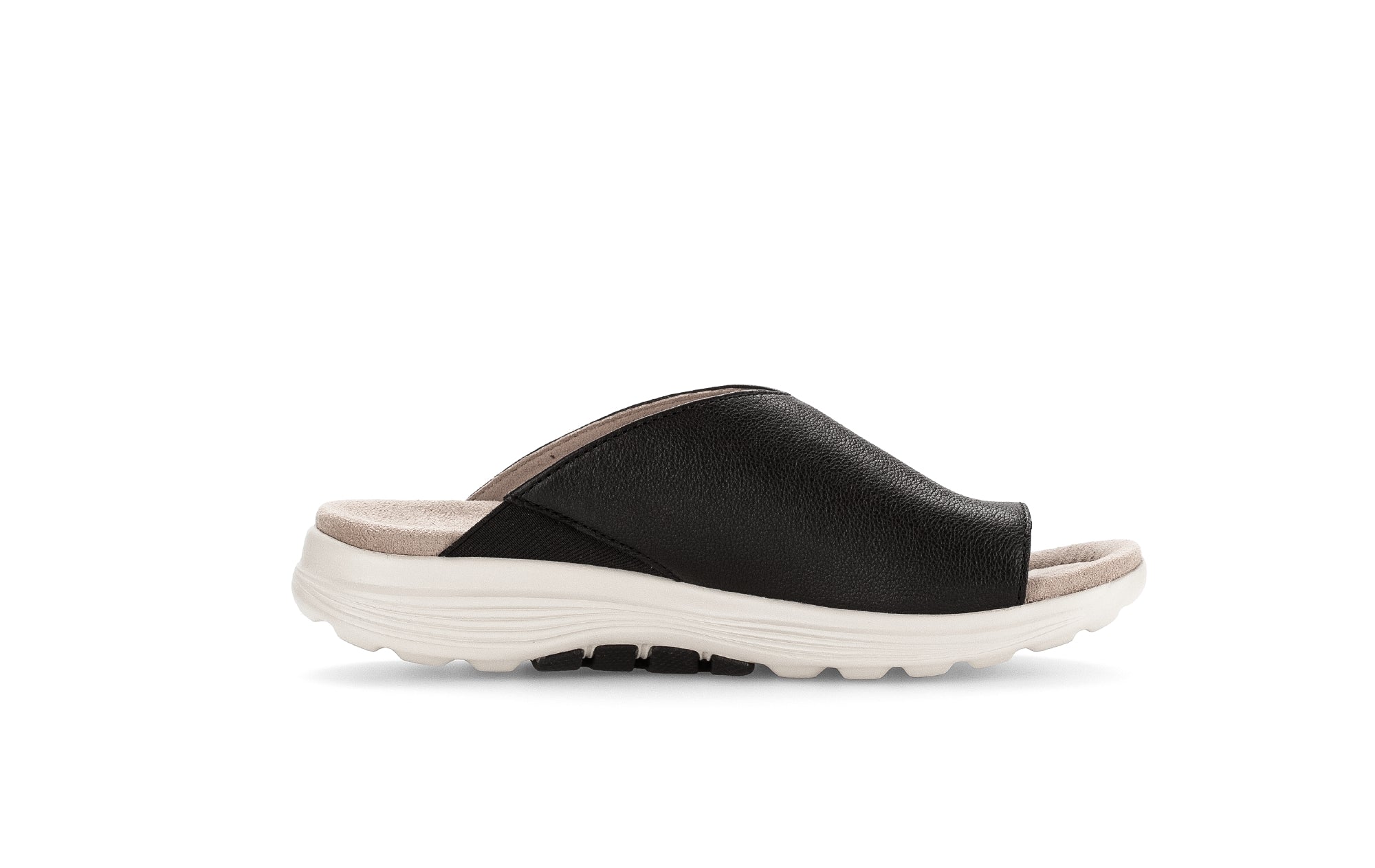 Sandalo slide da donna con punta scorrevole '66.812.67' - nero