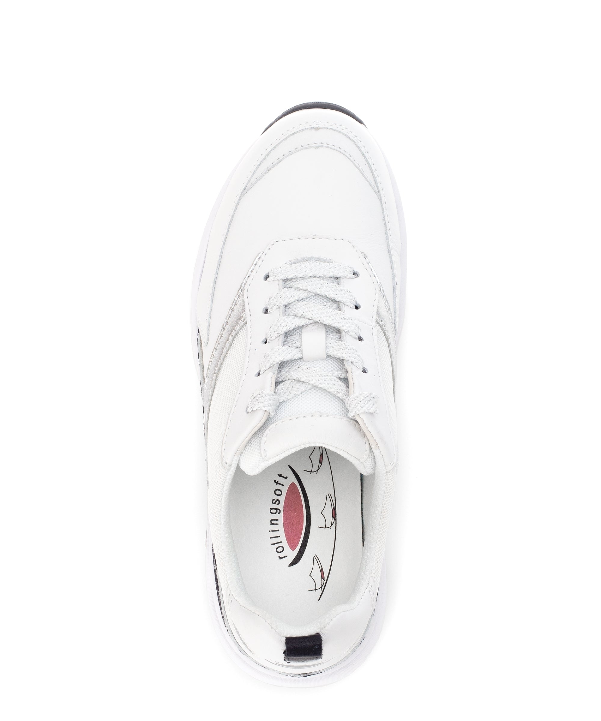 '66.935.50' women's walking rolling sneaker - white
