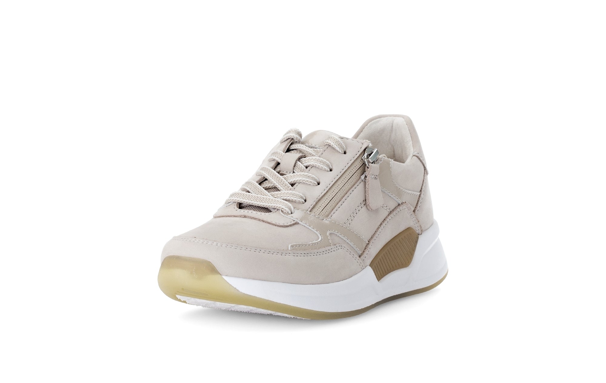 Rollschuh-Schnürsneaker '66.958.31' für Damen – Beige