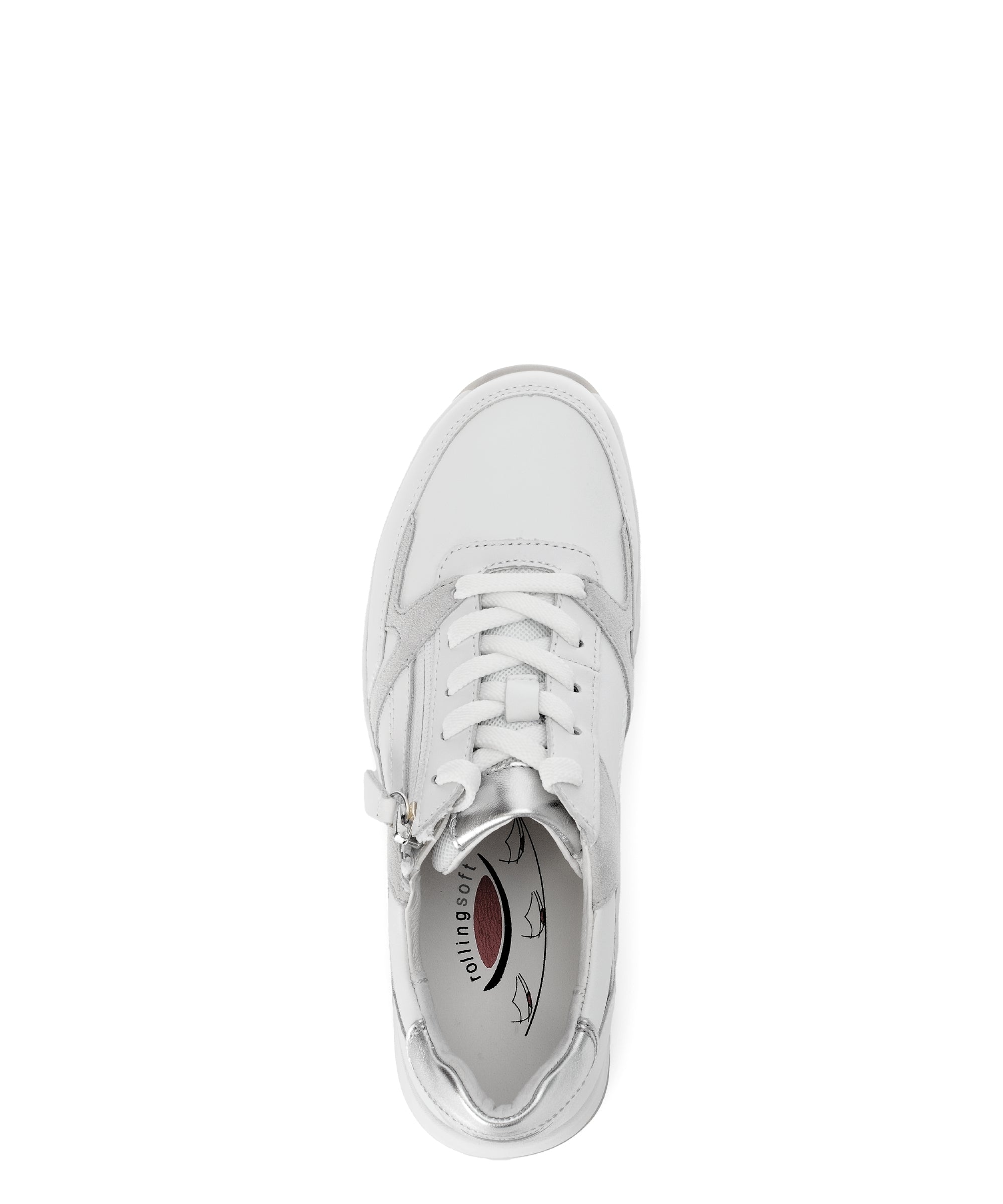 '66.958.50' women's walking rolling sneaker - white