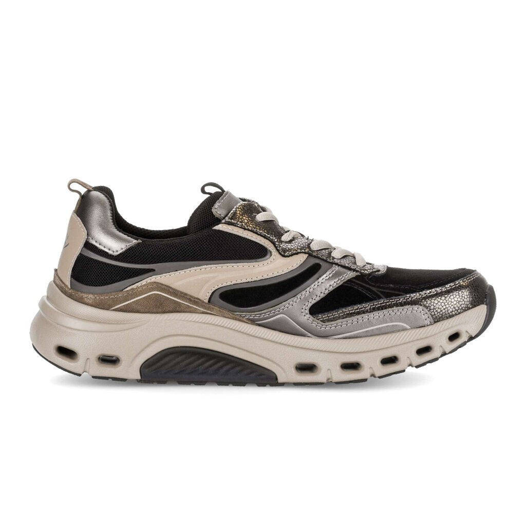 '0302.01.001' women's rollingsoft walking sneaker - black