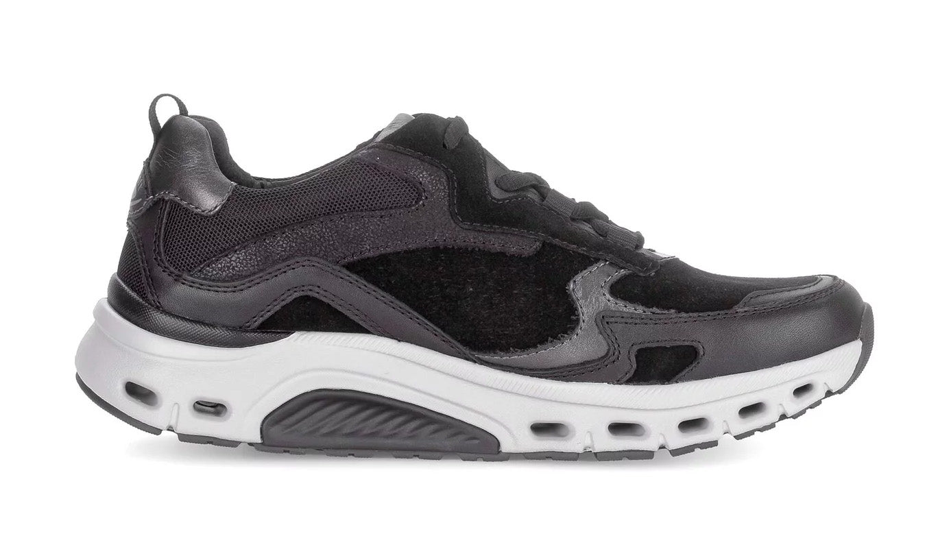 '76.986.47' women's walking rollinglace-up sneaker - Black