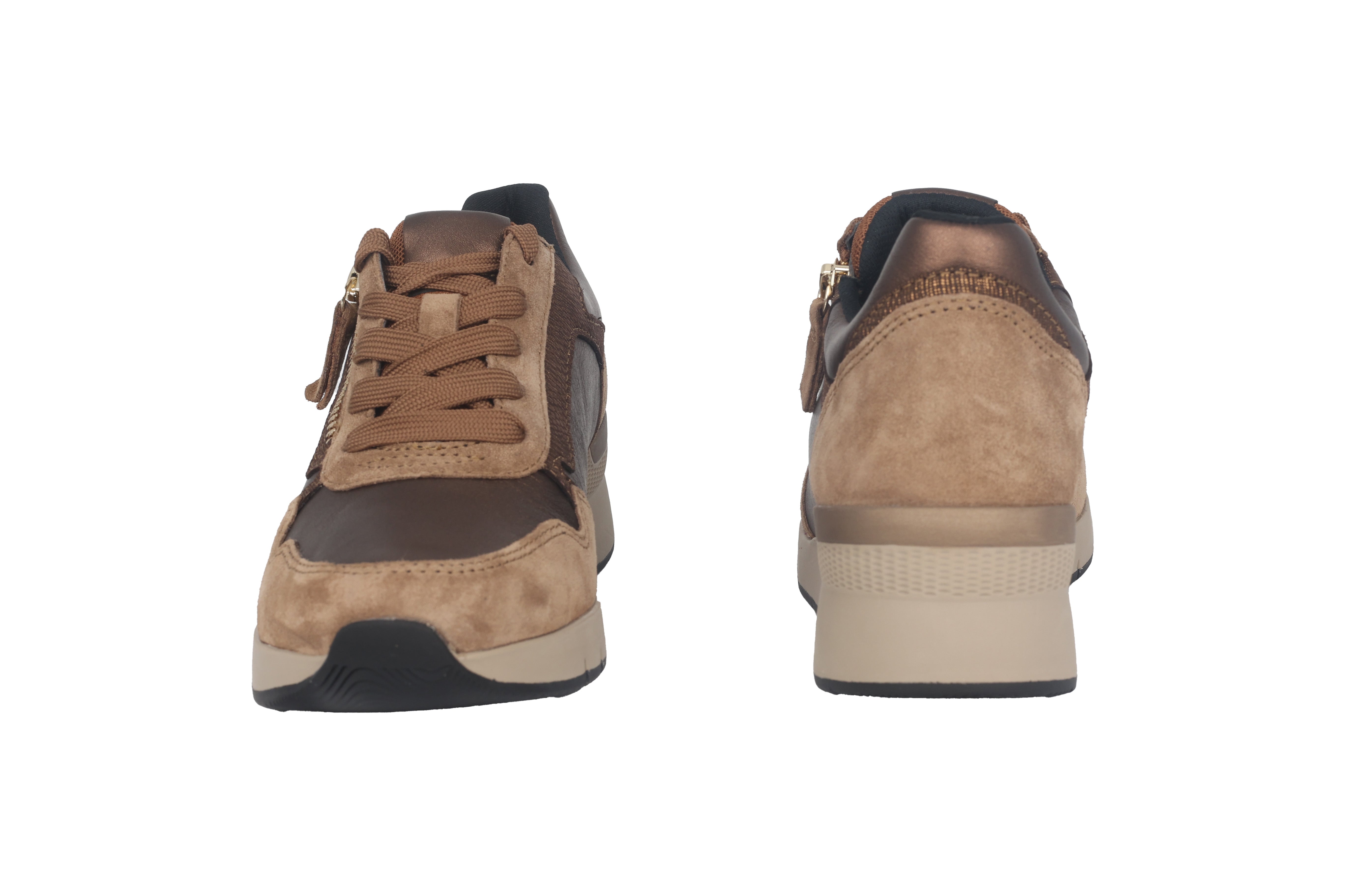 Sneaker stringata da donna '56.418.15' - Beige
