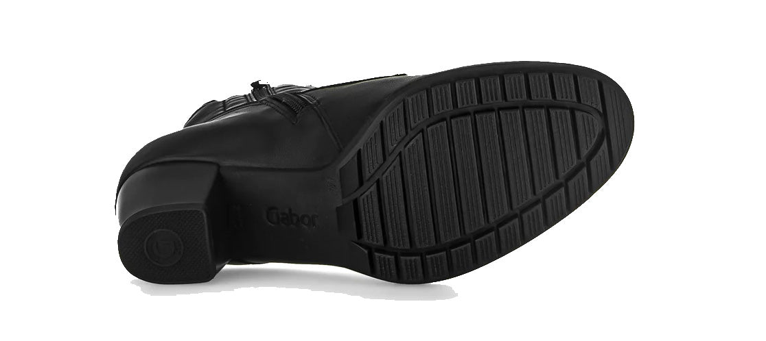 '76.605.57' women's wide (H-fit) lace-up ankle boots - Black