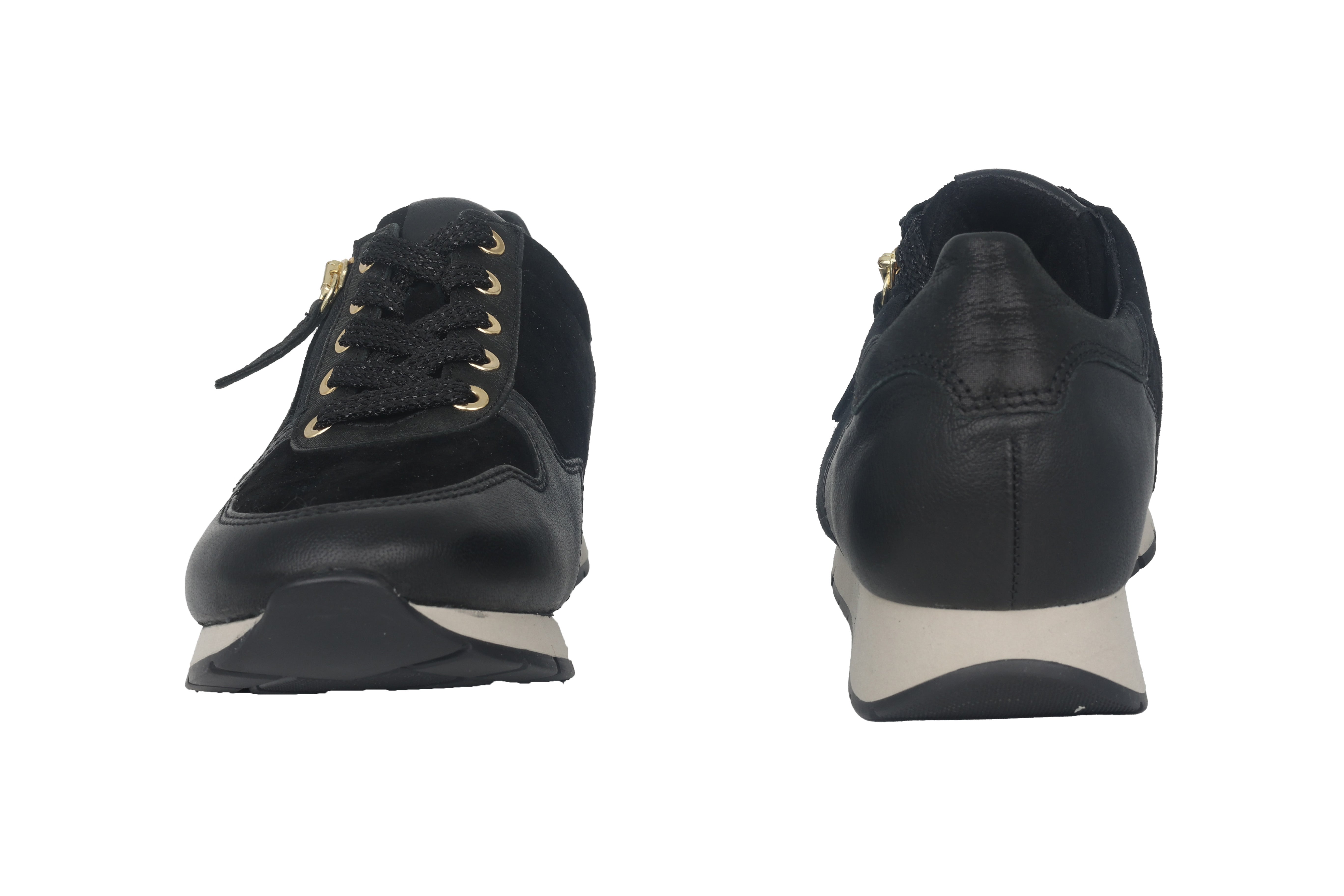 '52.488.37' zapatilla deportiva con cordones para mujer - negro