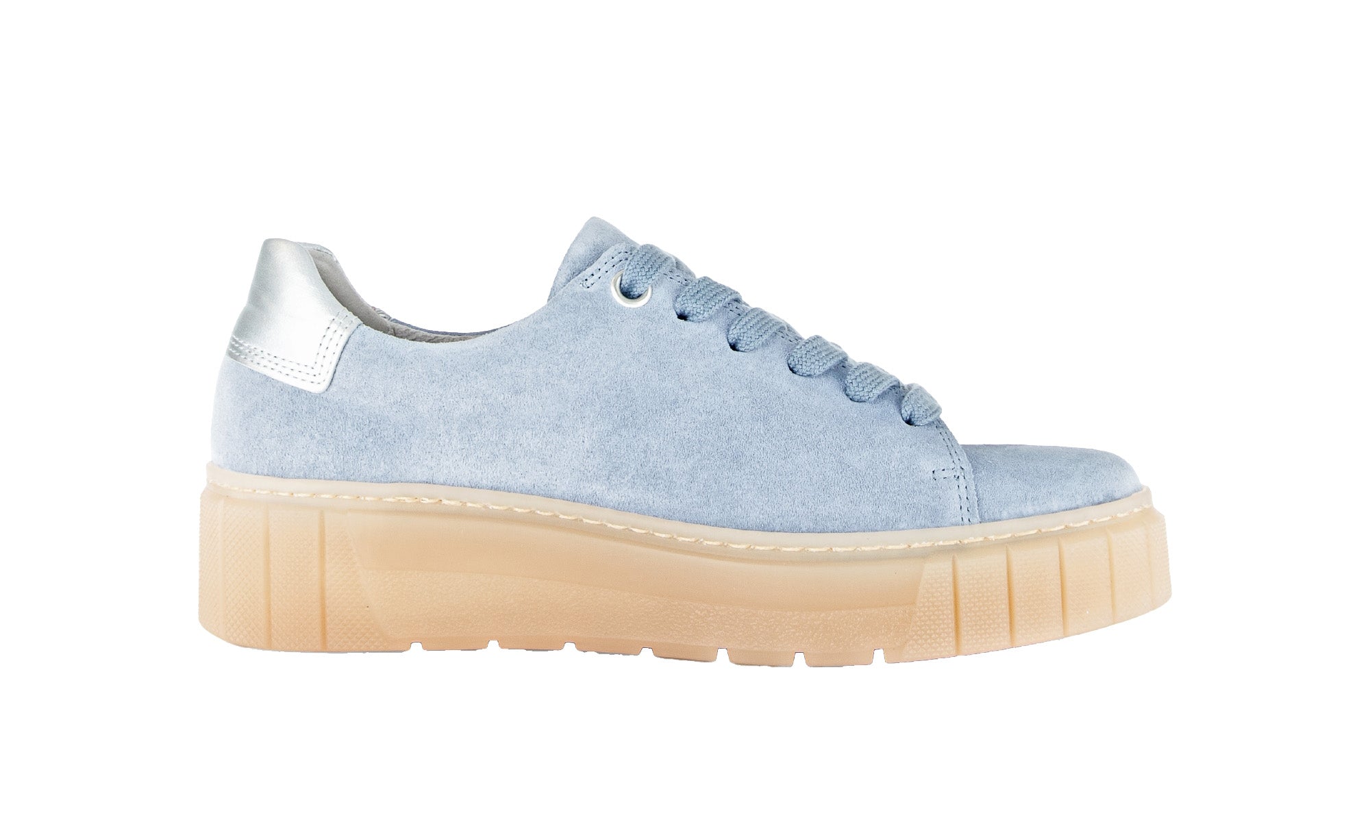 '86.410.46' women's wide fit (H) lace-up sneaker - blue