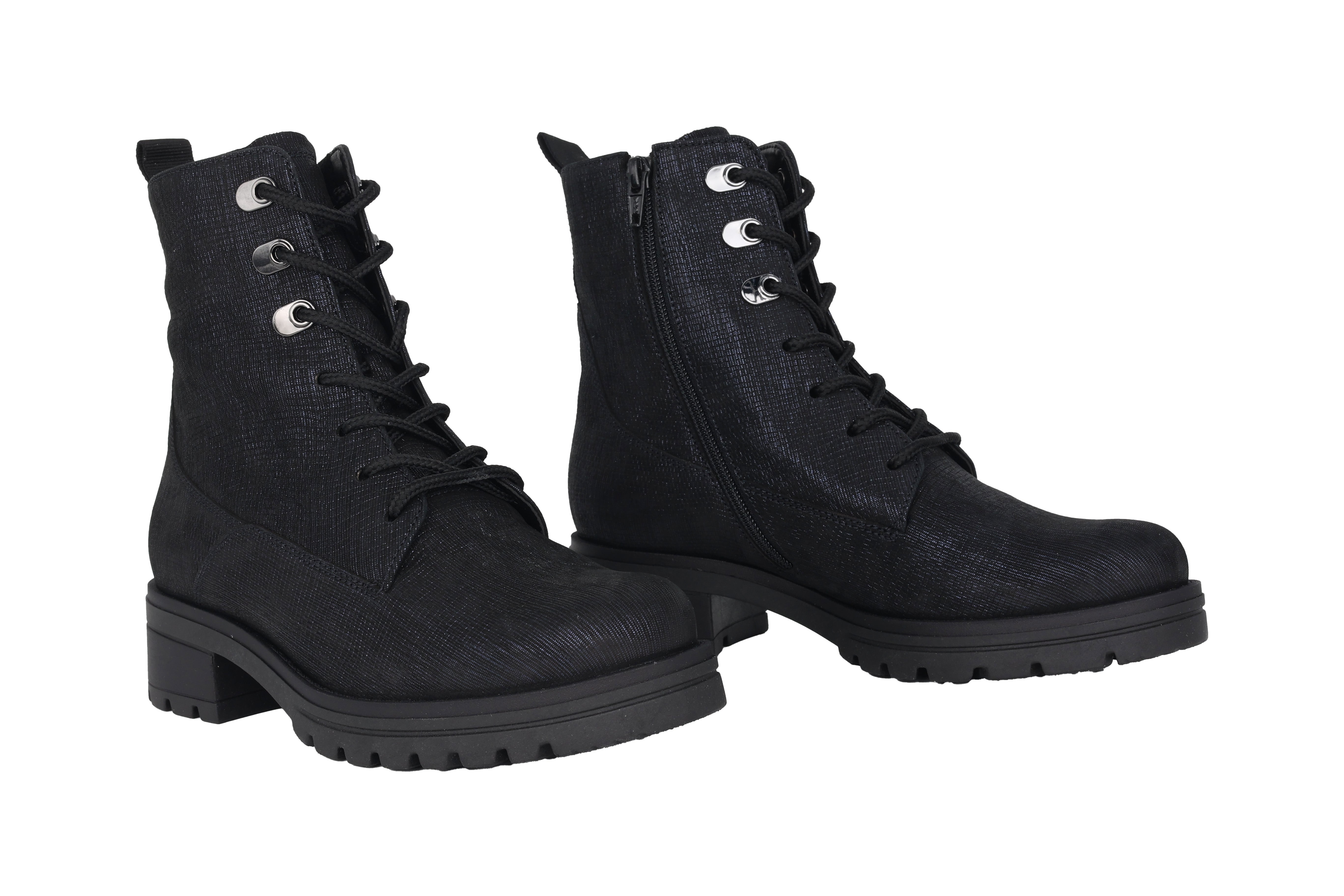 Stivaletto con zip e lacci da donna '52.786.86' - blu