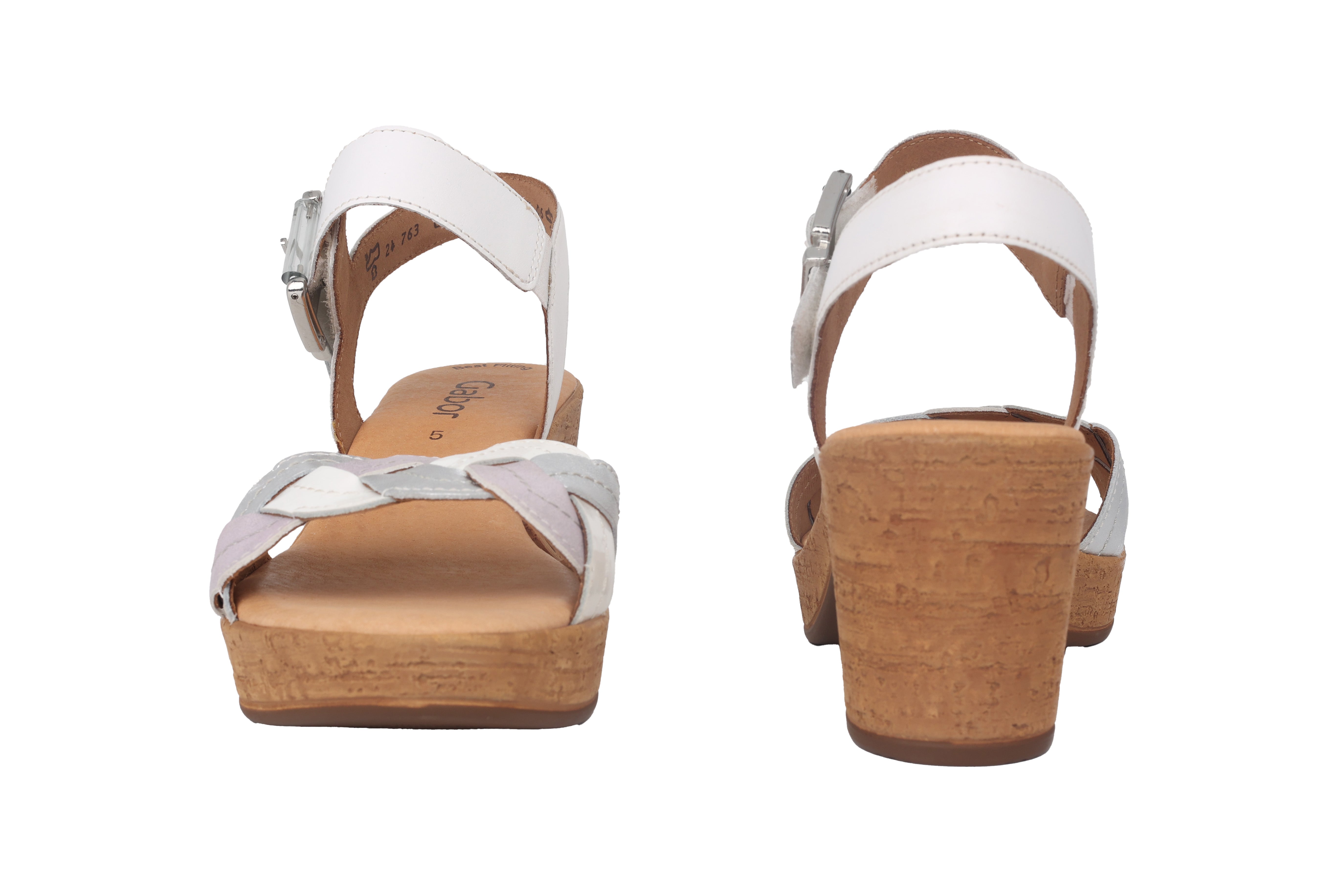 Sandalo da donna '24.763.21' - Mix bianco