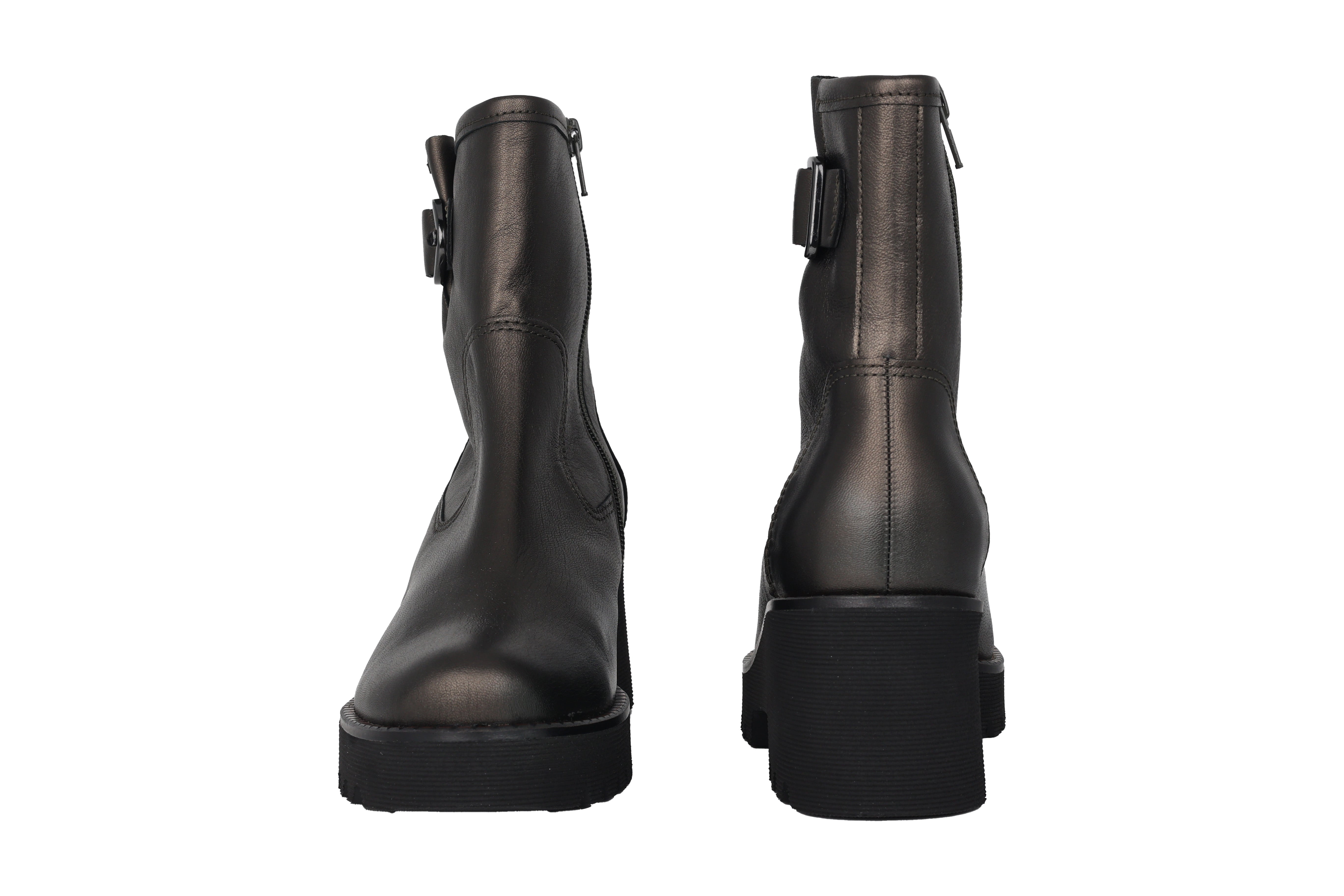 '56.622.84' women's zipper boot - green metallic