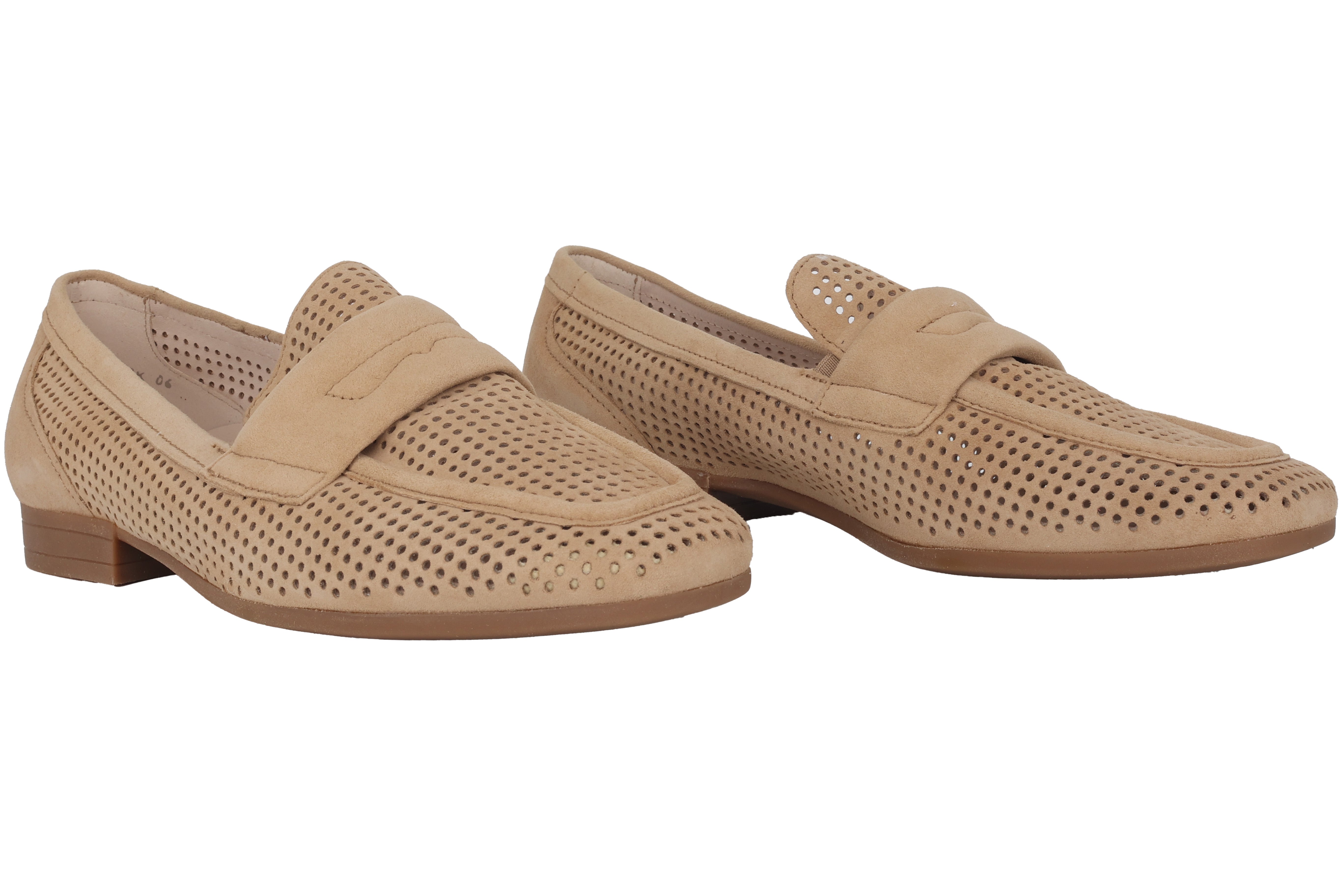 Mocassin d'été perforé pour femme '22.424.34' - beige