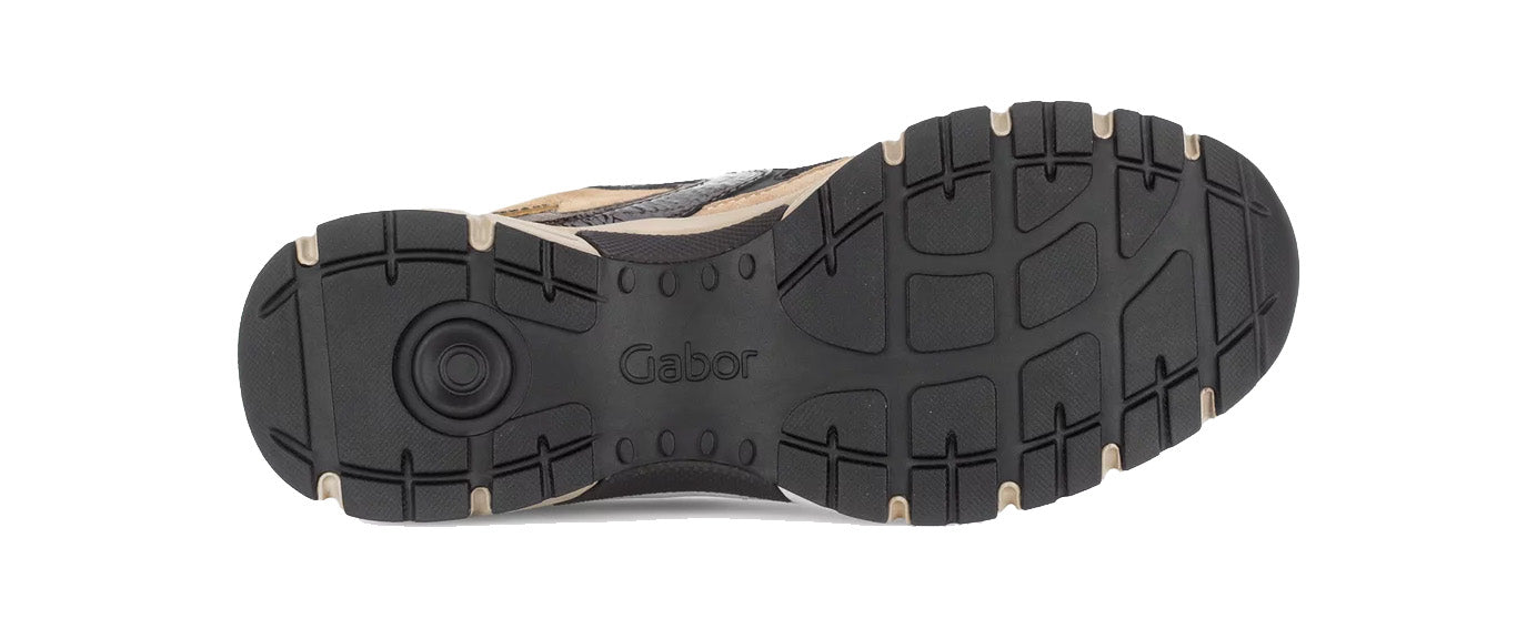 Scarpa stringata da donna '76.536.34' - Mix nero marrone beige