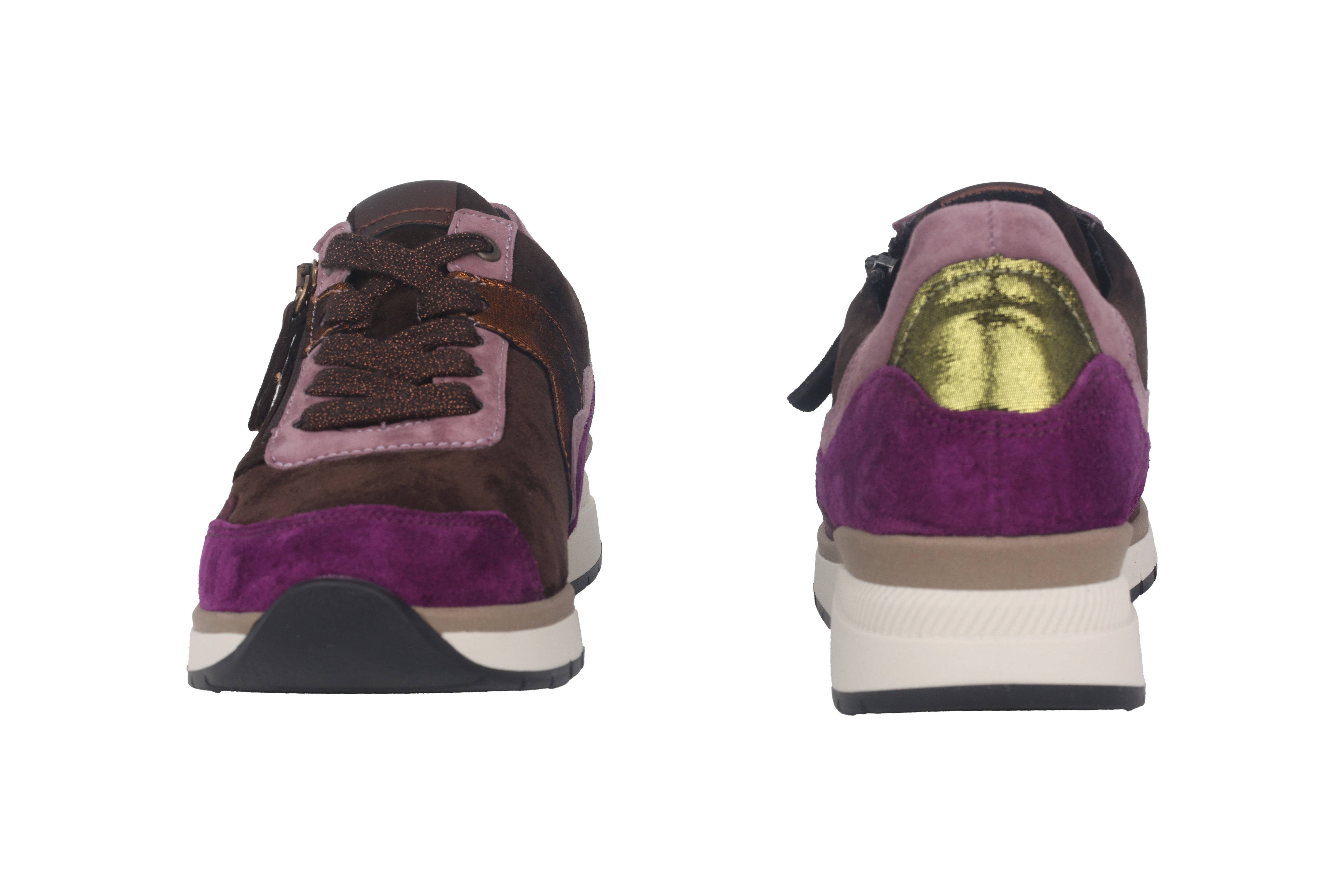 '56.306.61' women's very wide (K) lace-zip shoe - Purple