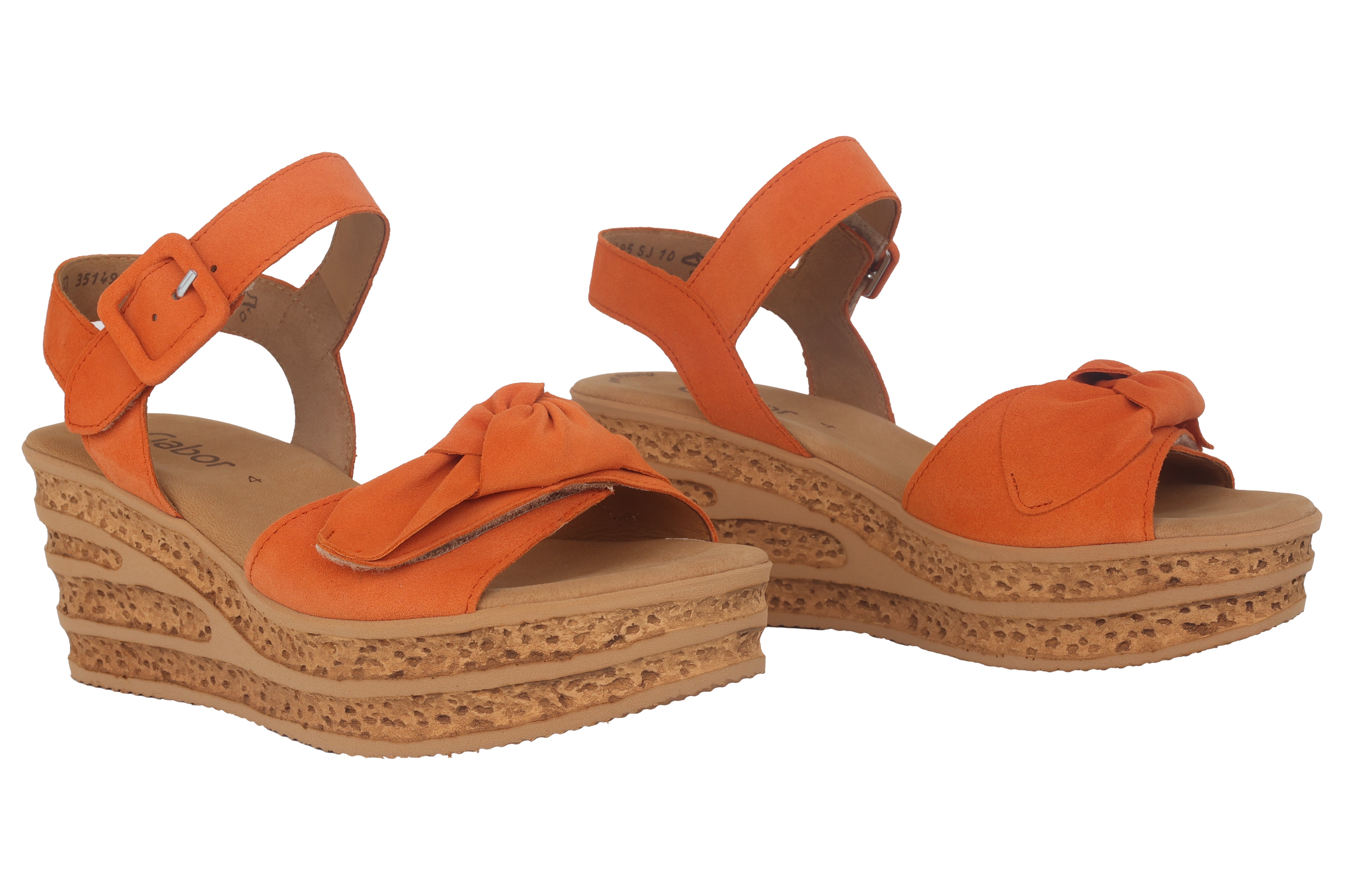 Damen-Keilsandalette '44.653.14' – Orange