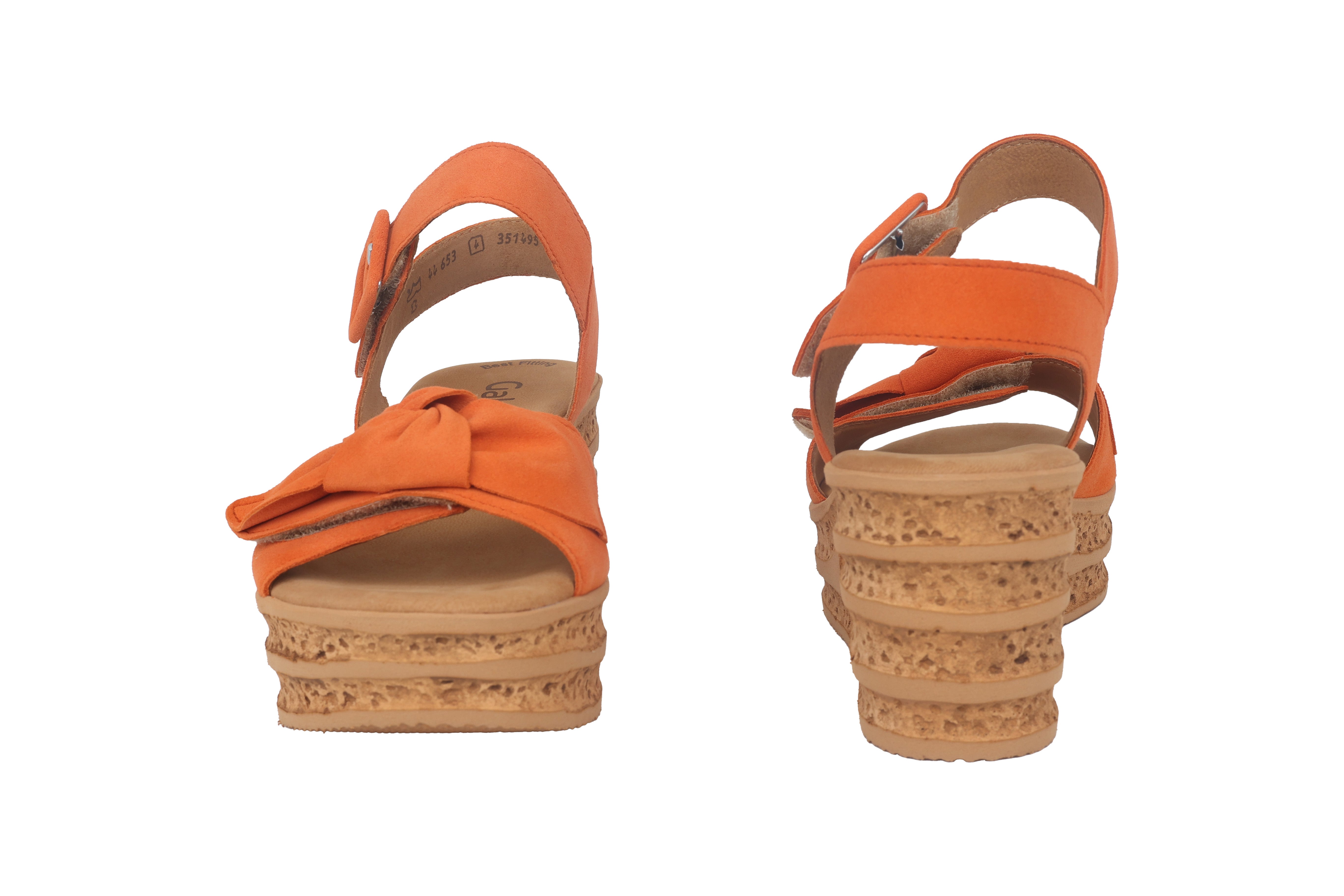 Damen-Keilsandalette '44.653.14' – Orange