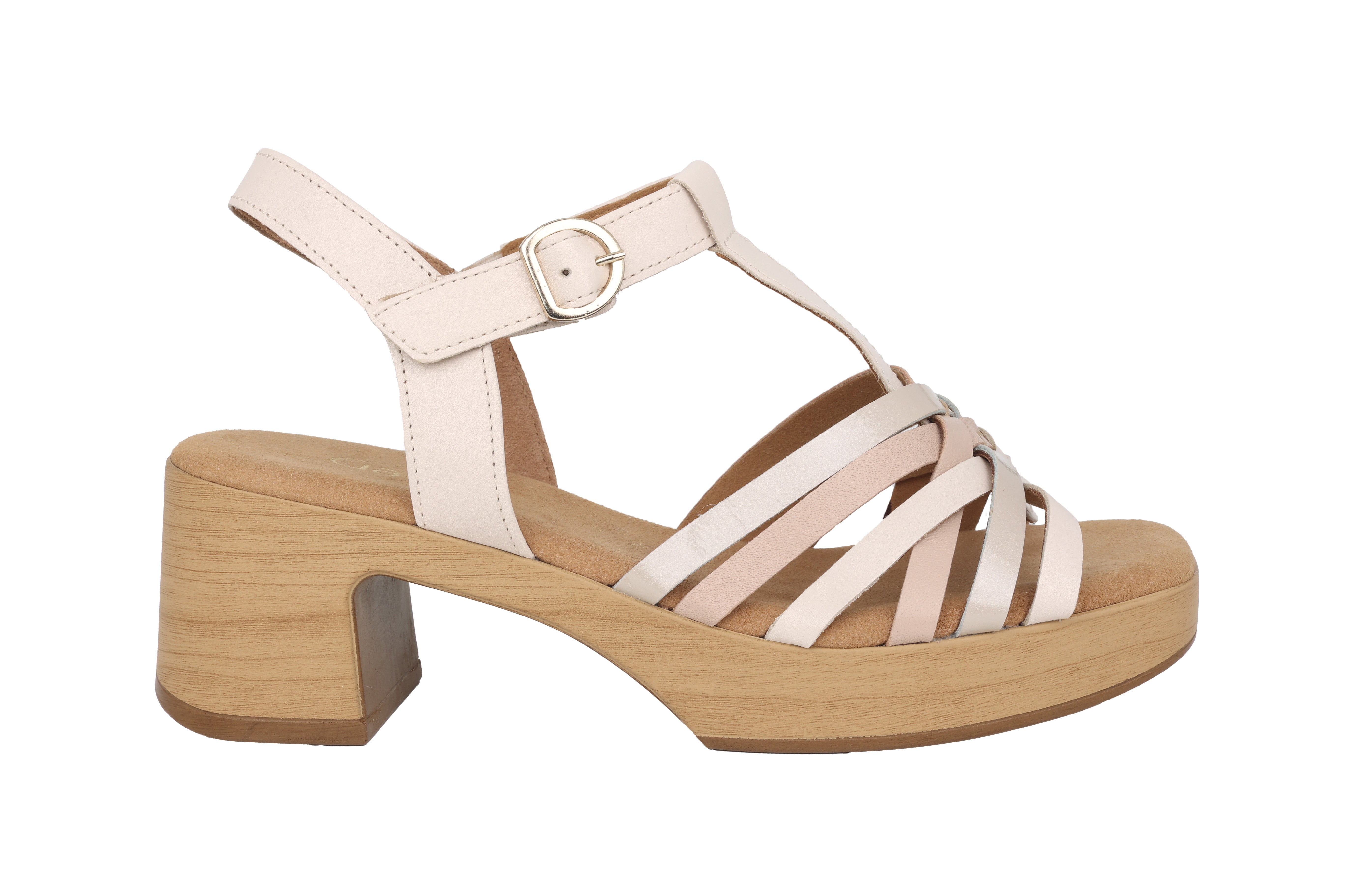 Damessandaal '22.723.52' - Roze mix