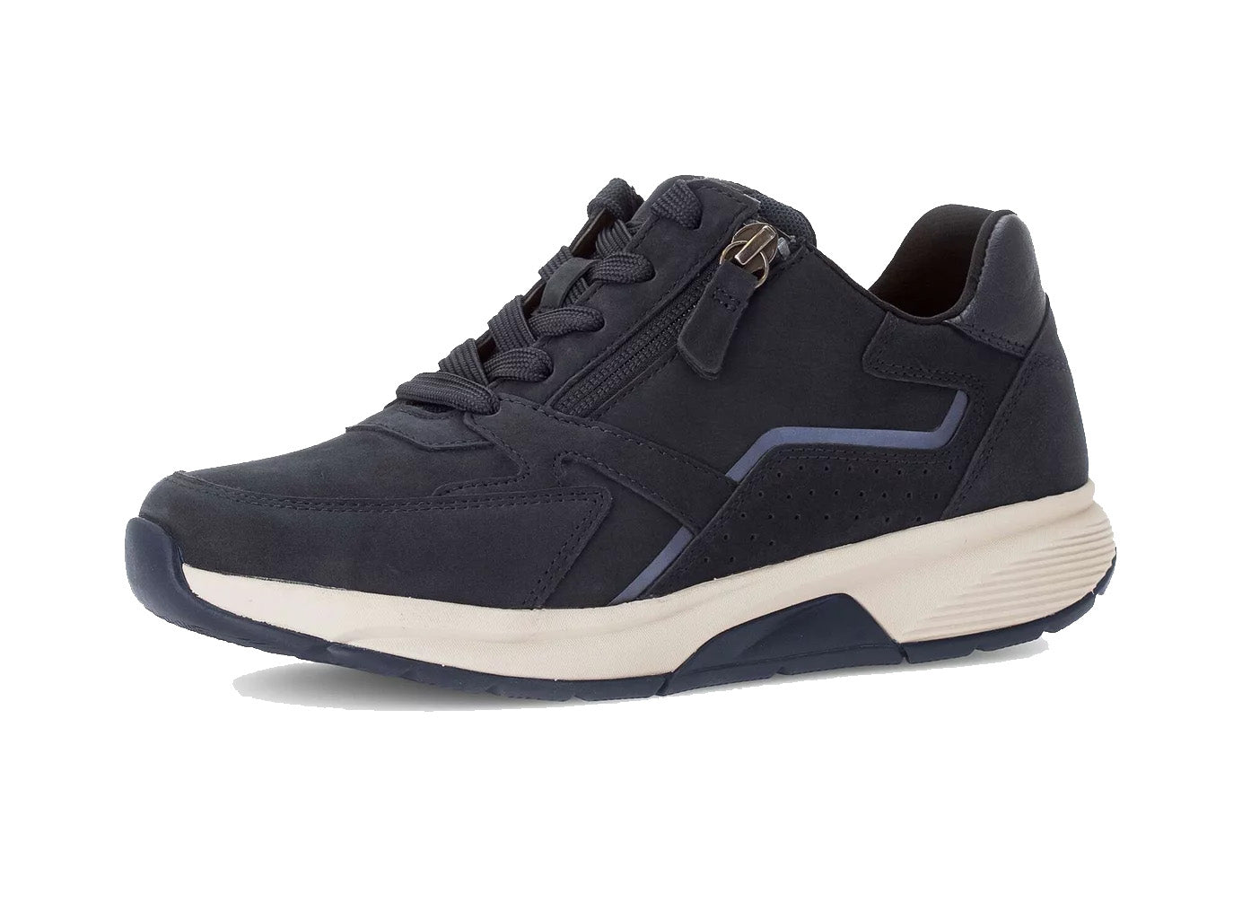 '76.878.46' zapatilla de mujer con cordones y ruedas - Azul