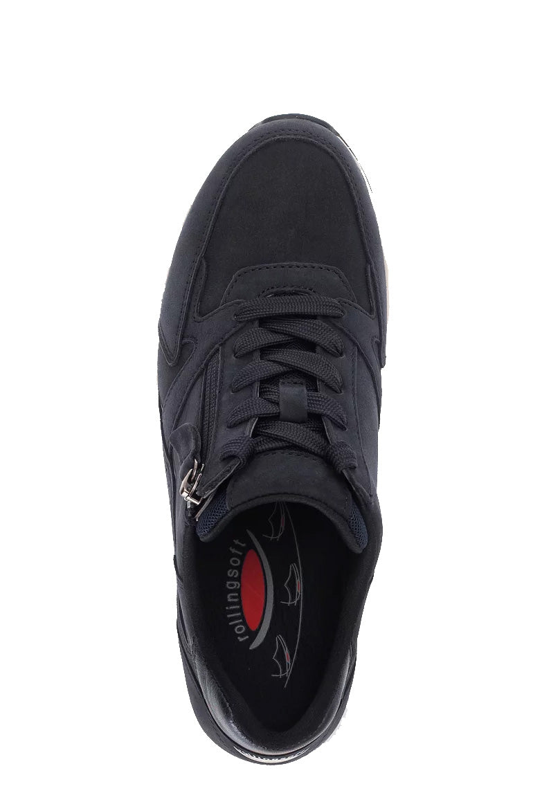 '76.878.46' zapatilla de mujer con cordones y ruedas - Azul