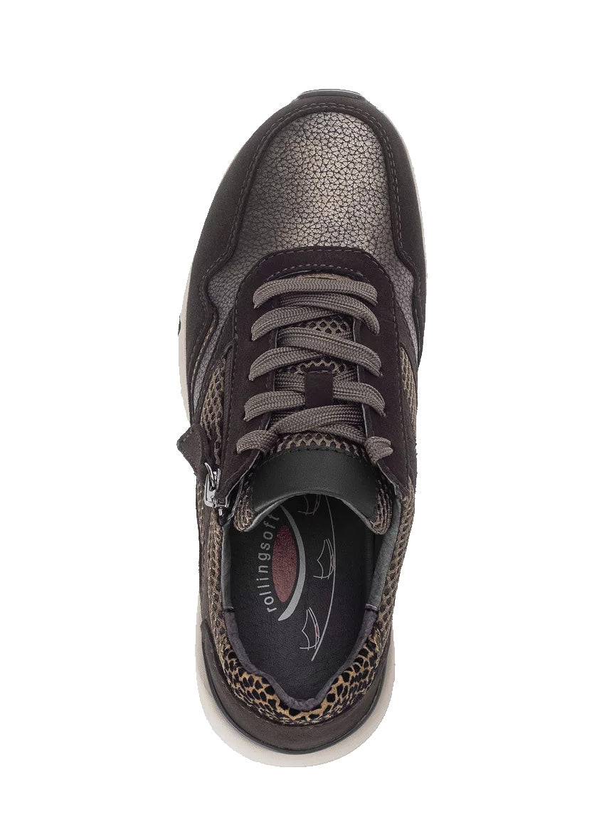 '76.896.44' women's walking rolling lace-up sneaker - Multicolour