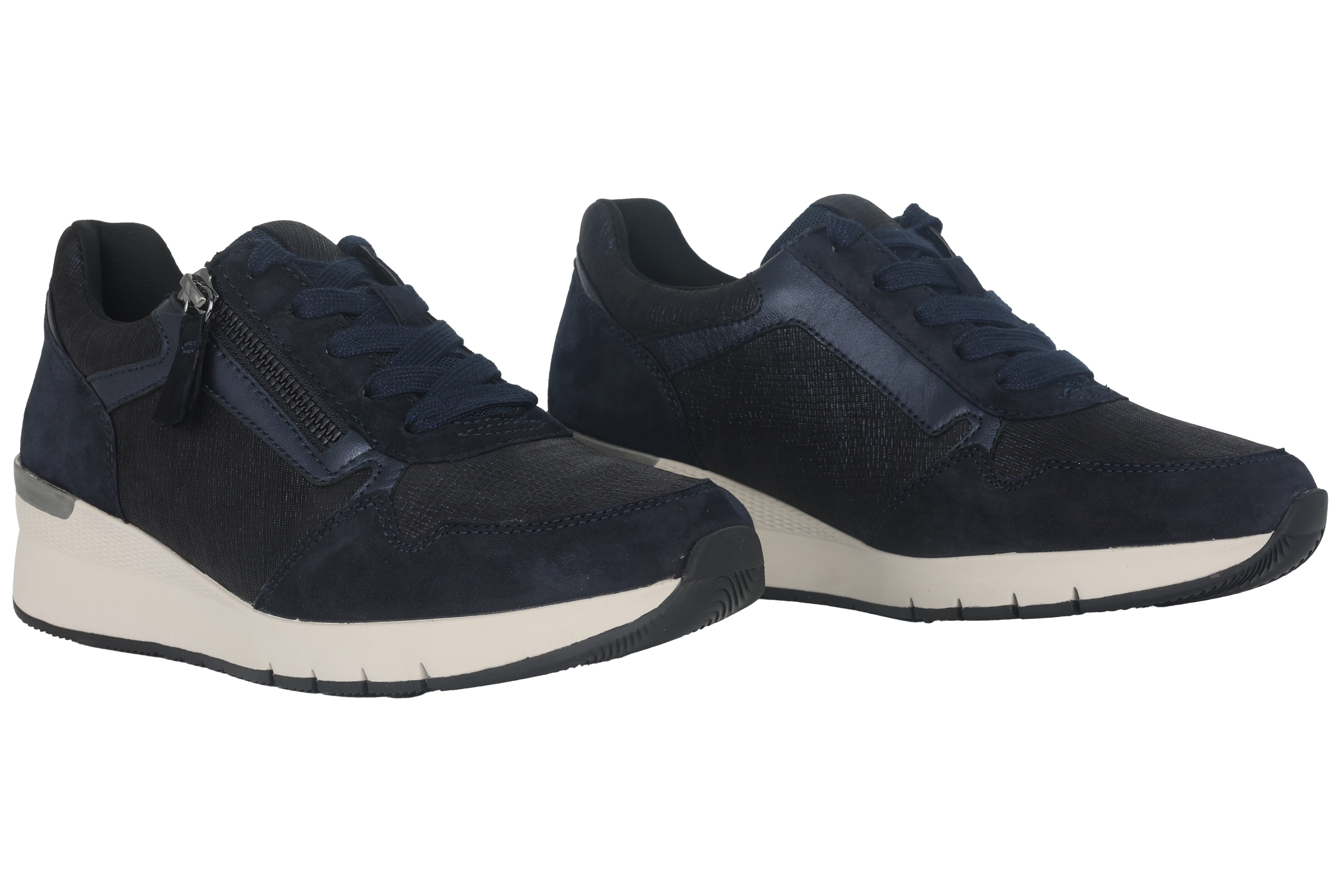 Sneaker donna lacci-zip '56.418.86' - Blu