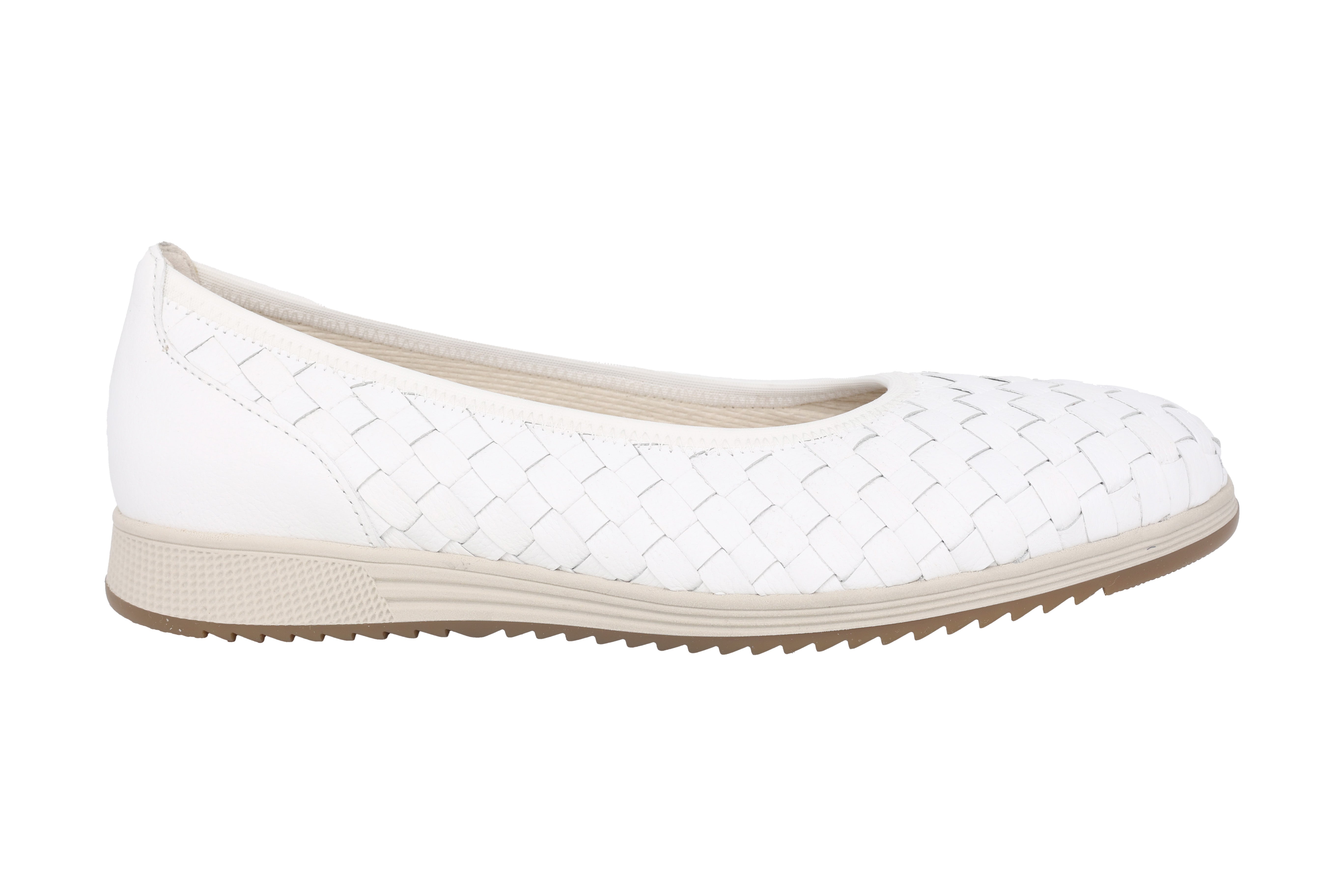 '64.111.21' women's ballerina - white