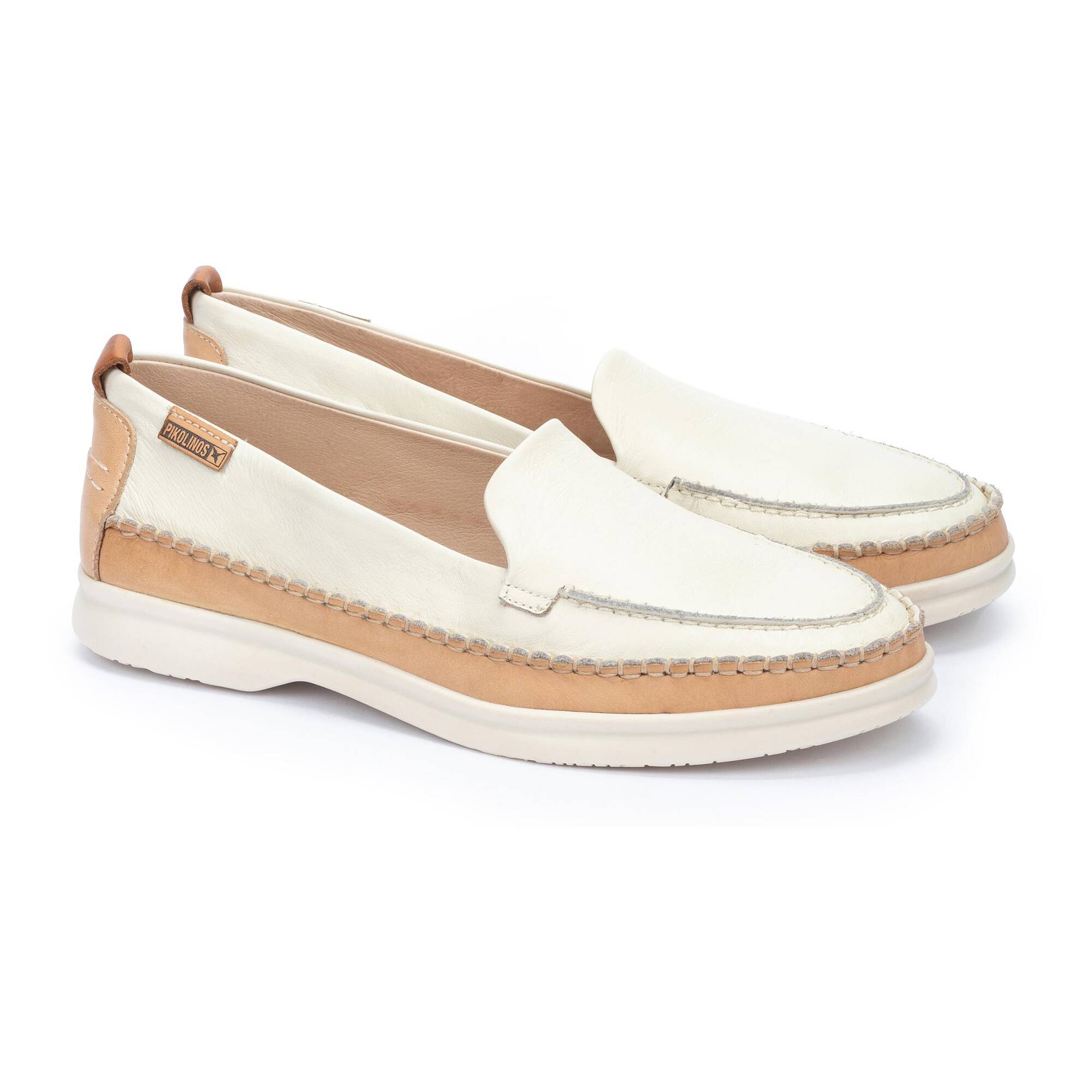 Damesloafer 'Gandia' - 0ff wit - Chaplinshoes'Gandia' damesloafer - 0ff wit Pikolinos