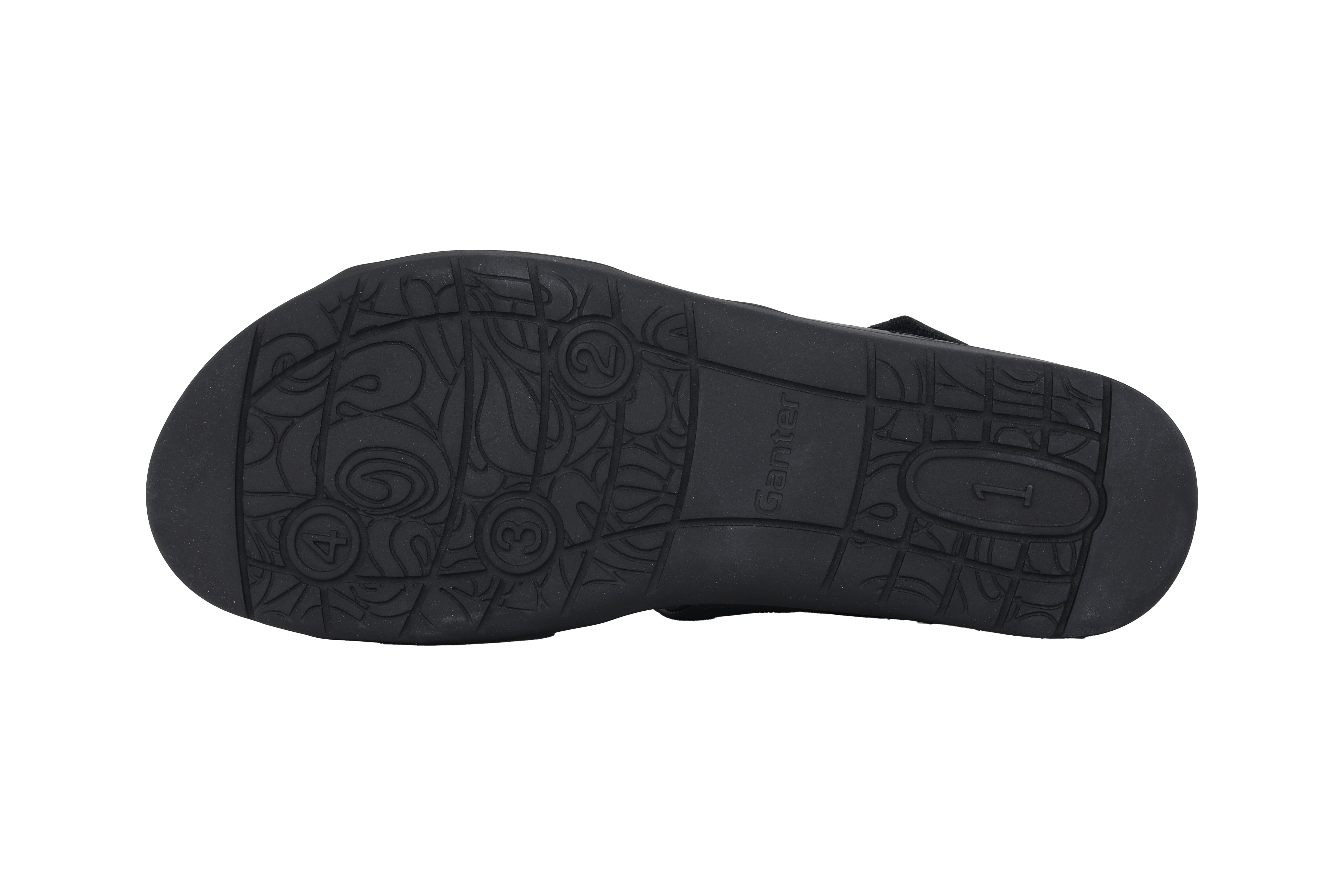 'Evi' women's narrow fit (E) sandal - black