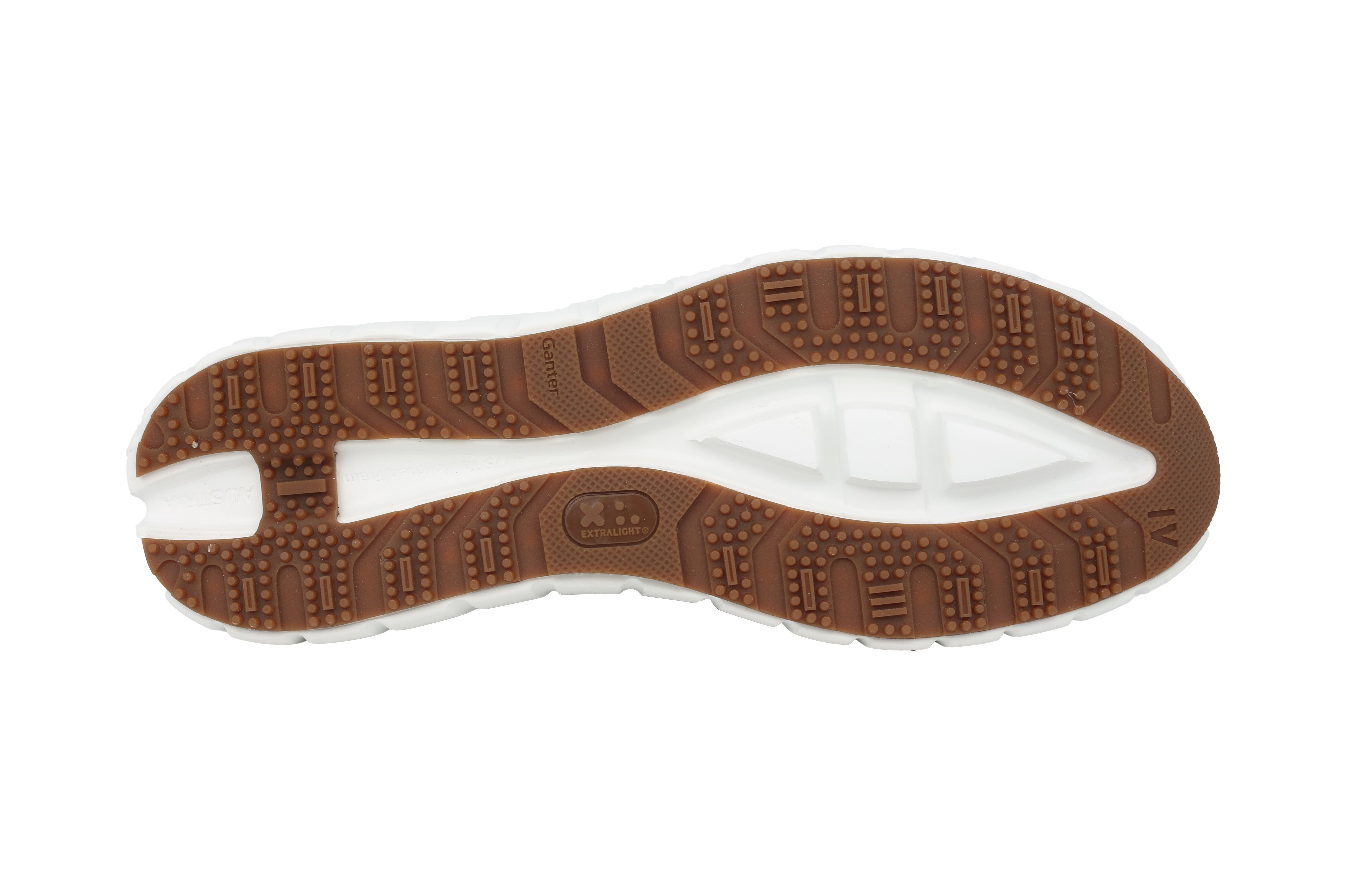 'Evo' lopende rollende herensneaker met brede pasvorm (H) - Bruin