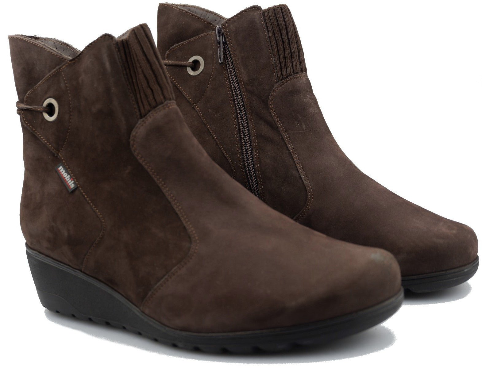 Bota ergonómica de mujer 'GIADA' de corte ancho (H) - marrón oscuro - ChaplinshoesBota ergonómica de mujer 'GIADA' de corte ancho (H) - marrón oscuro Mephisto