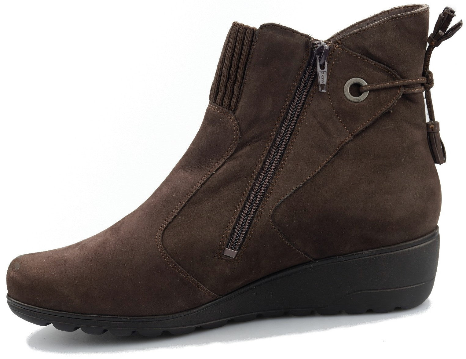 Bota ergonómica de mujer 'GIADA' de corte ancho (H) - marrón oscuro - ChaplinshoesBota ergonómica de mujer 'GIADA' de corte ancho (H) - marrón oscuro Mephisto