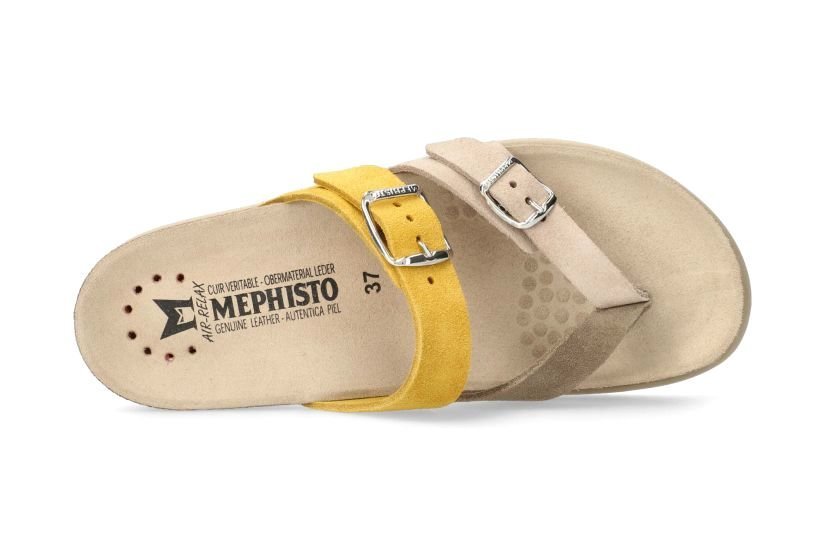 Sandalia de mujer 'Happy' - Beige Amarillo - ChaplinshoesSandalia de mujer 'Happy' - Beige AmarilloMephisto