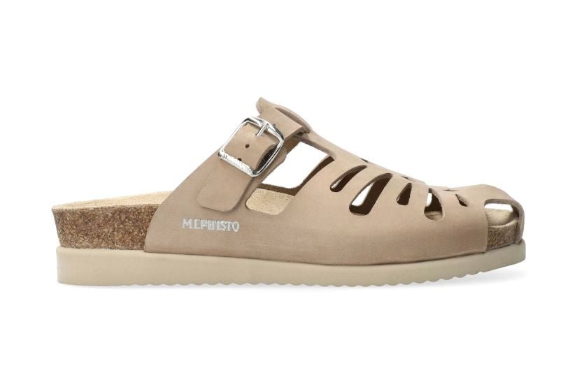 Sandalia zueco para mujer 'Hedina' - Beige - ChaplinshoesSandalia zueco de mujer 'Hedina' - BeigeMephisto