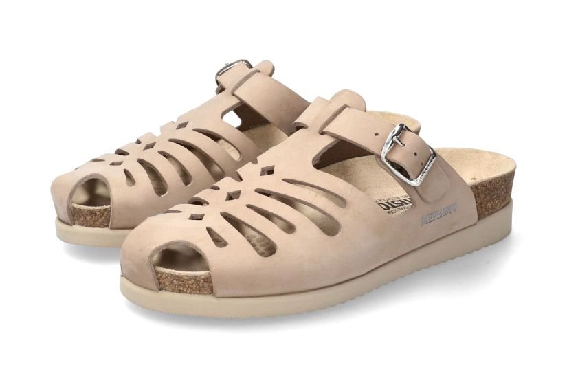 Sandalia zueco para mujer 'Hedina' - Beige - ChaplinshoesSandalia zueco de mujer 'Hedina' - BeigeMephisto