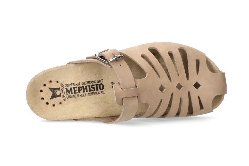 Sandalia zueco para mujer 'Hedina' - Beige - ChaplinshoesSandalia zueco de mujer 'Hedina' - BeigeMephisto