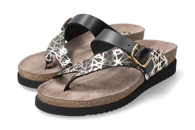 Sandalo con punta scorrevole da donna 'Helen Mix' - mix nero - ChaplinshoesSandalo con punta scorrevole da donna "Helen Mix" - nero mixMephisto