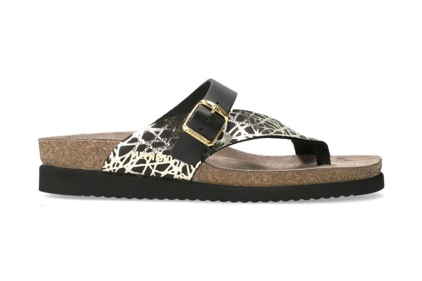 Sandalo con punta scorrevole da donna 'Helen Mix' - mix nero - ChaplinshoesSandalo con punta scorrevole da donna "Helen Mix" - nero mixMephisto