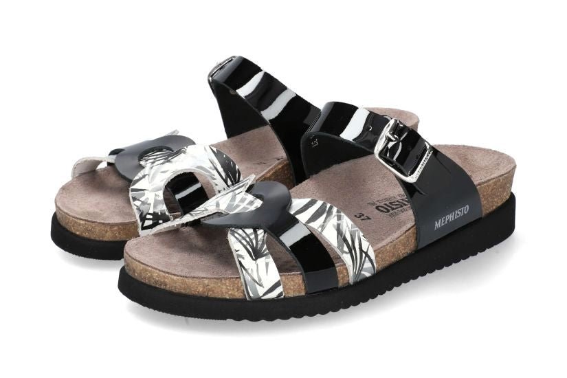 Damesslipper 'Helma' - zwarte combi - ChaplinshoesDamesslipper 'Helma' - zwart combiMephisto