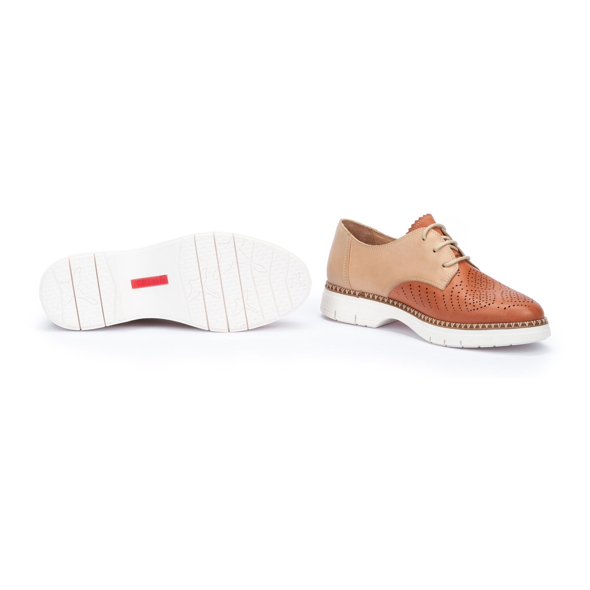 Zapato con cordones para mujer 'Henares' - Marrón beige - ChaplinshoesZapato con cordones para mujer 'Henares' - Marrón beige Pikolinos