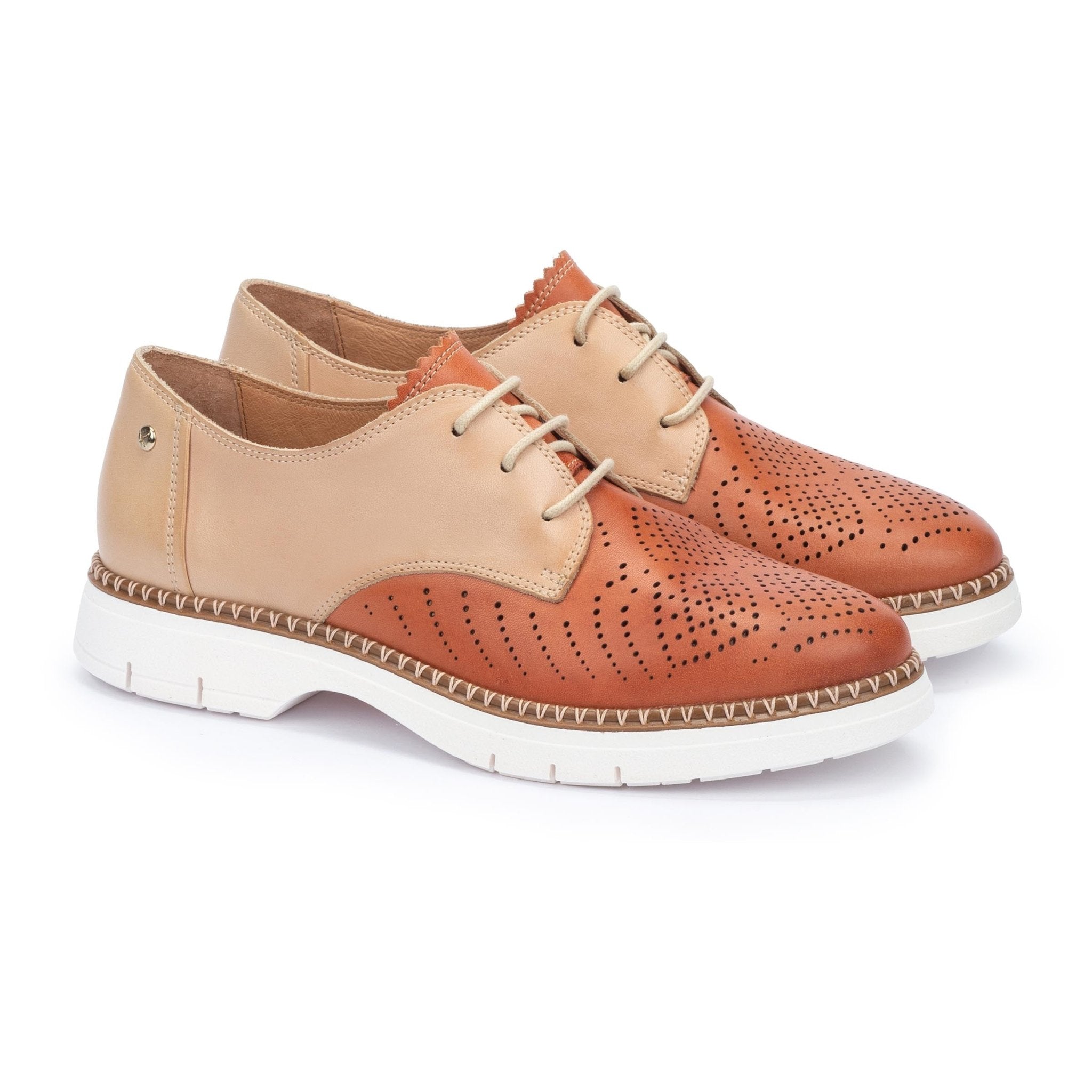 Zapato con cordones para mujer 'Henares' - Marrón beige - ChaplinshoesZapato con cordones para mujer 'Henares' - Marrón beige Pikolinos