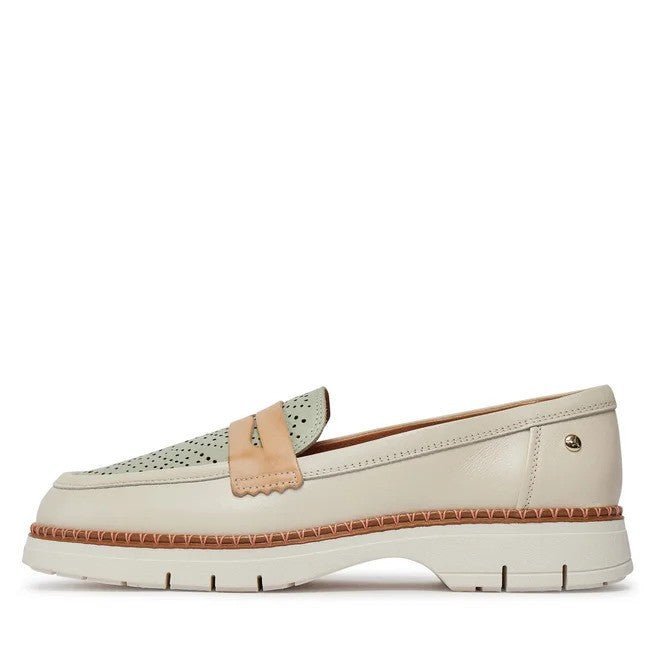 'Henares' women's moccasin - off white mix - Chaplinshoes'Henares' women's moccasin - off white mixPikolinos