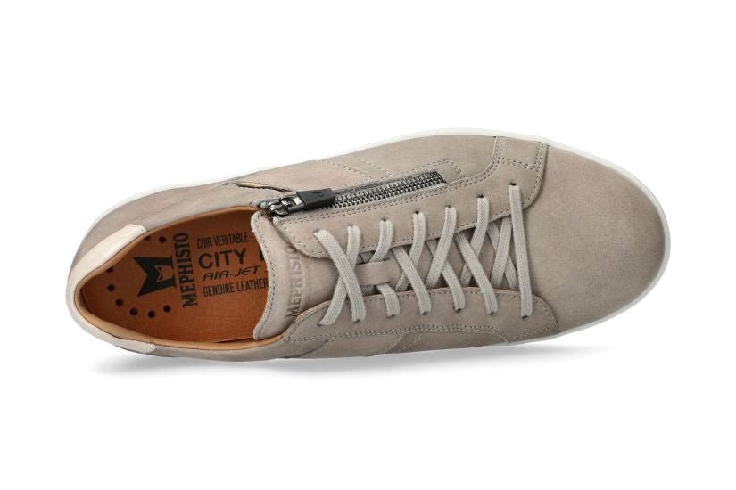 Sneaker uomo 'Henrik' con lacci e zip - Grigio - ChaplinshoesSneaker da uomo con lacci e zip 'Henrik' - GrigioMephisto
