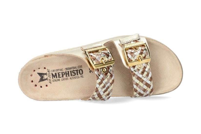 'Hester Twist' women's slide sandal - gold - Chaplinshoes'Hester Twist' women's slide sandal - goldMephisto