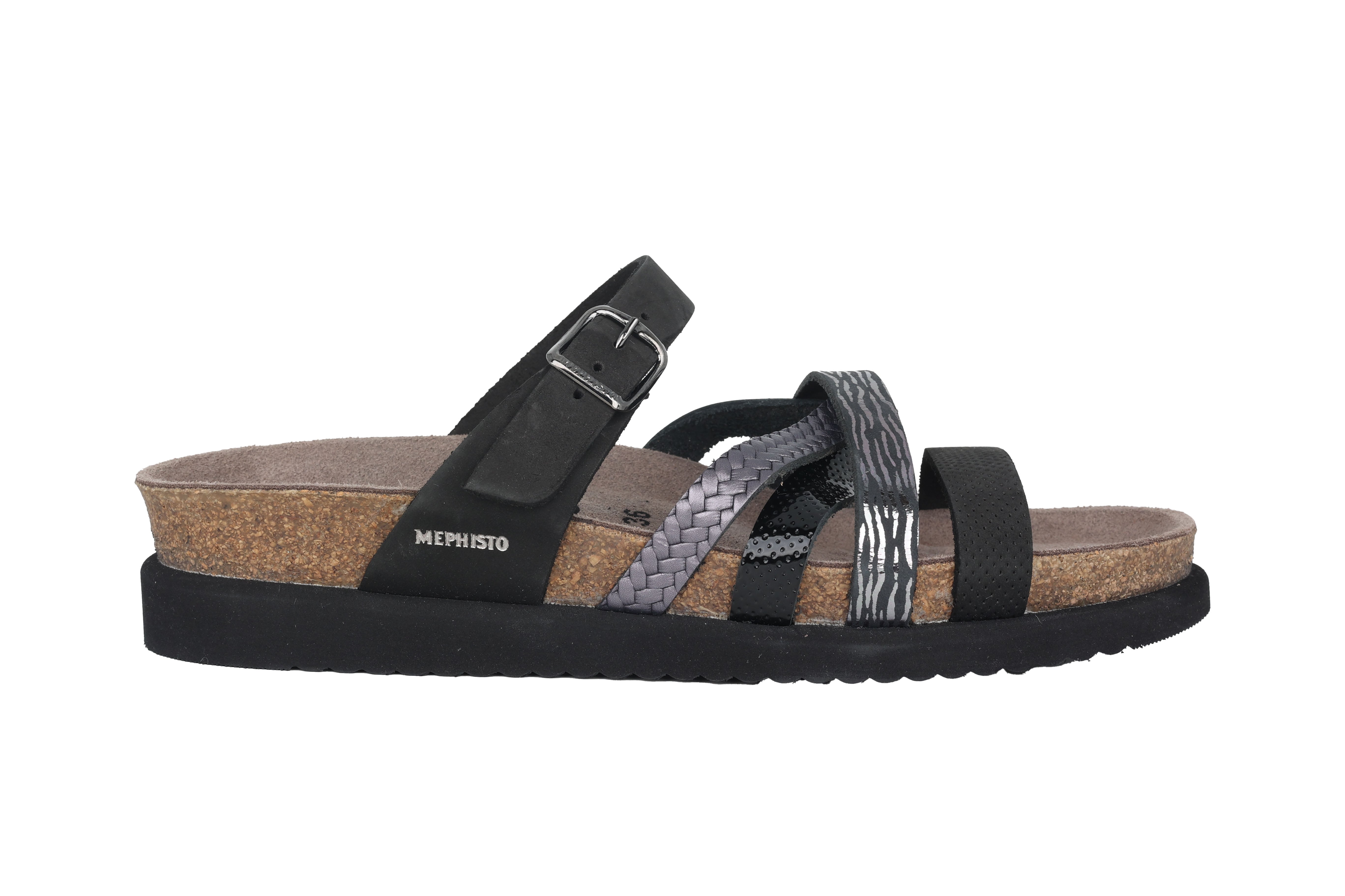 'Huleda' women's slide sandal - black mix