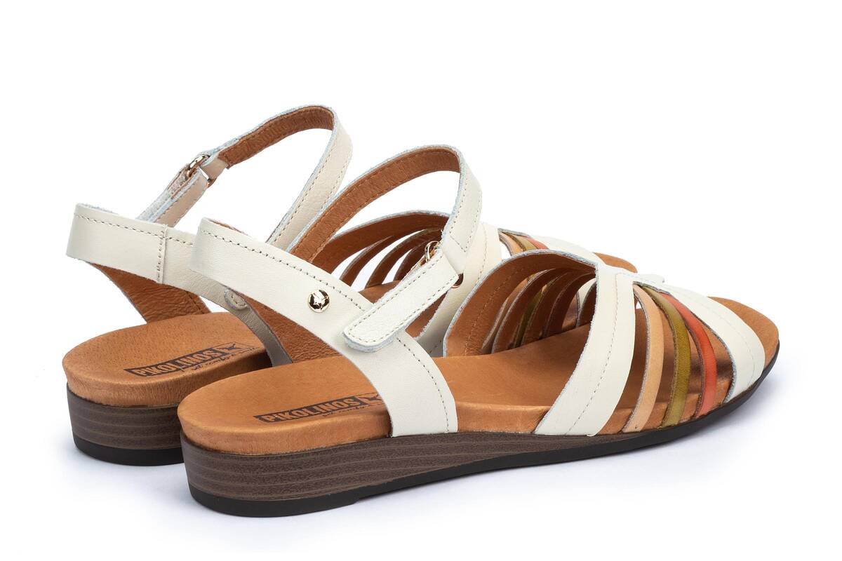 Sandalia mujer 'Ibiza' - mezcla blanco roto - ChaplinshoesSandalia mujer 'Ibiza' blanco rotoPikolinos