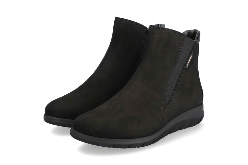 Bota ergonómica de mujer 'Idilia' de calce ancho (H) - Negro - ChaplinshoesBota ergonómica de mujer 'Idilia' de calce ancho (H) - NegroMephisto