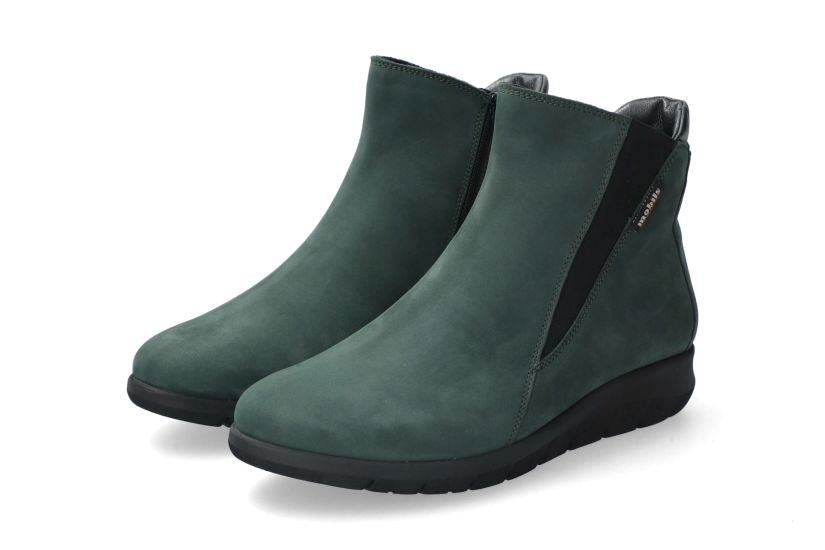 Bota ergonómica de mujer 'Idilia' de calce ancho (H) - Verde - ChaplinshoesBota ergonómica de mujer 'Idilia' de calce ancho (H) - VerdeMephisto