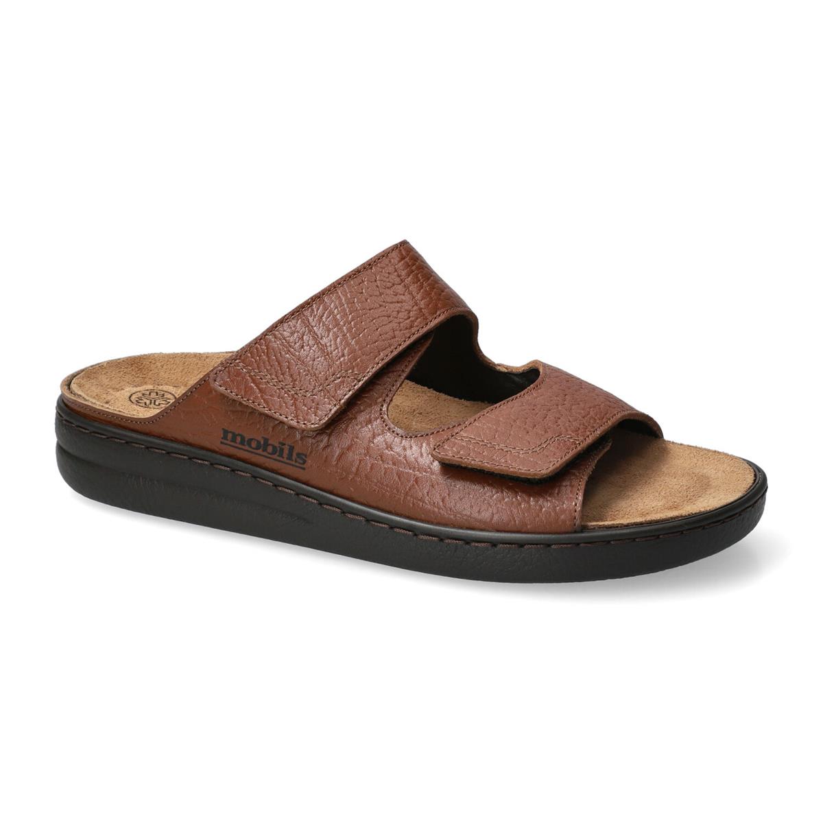 'James' men's ergonomic wide fit (H) sandal - desert brown